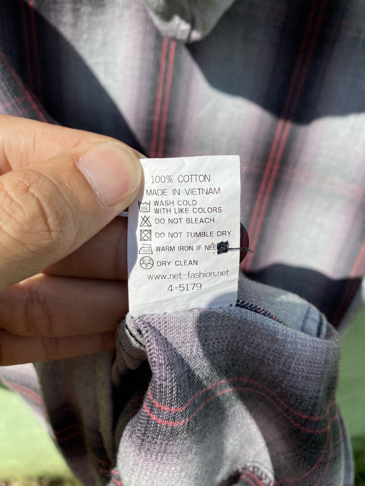 Japanese Brand Net Man Slim Fit Classic Grey Plaid Hoodie Full Zip Casual Size US L / EU 52-54 / 3 - 17 Thumbnail