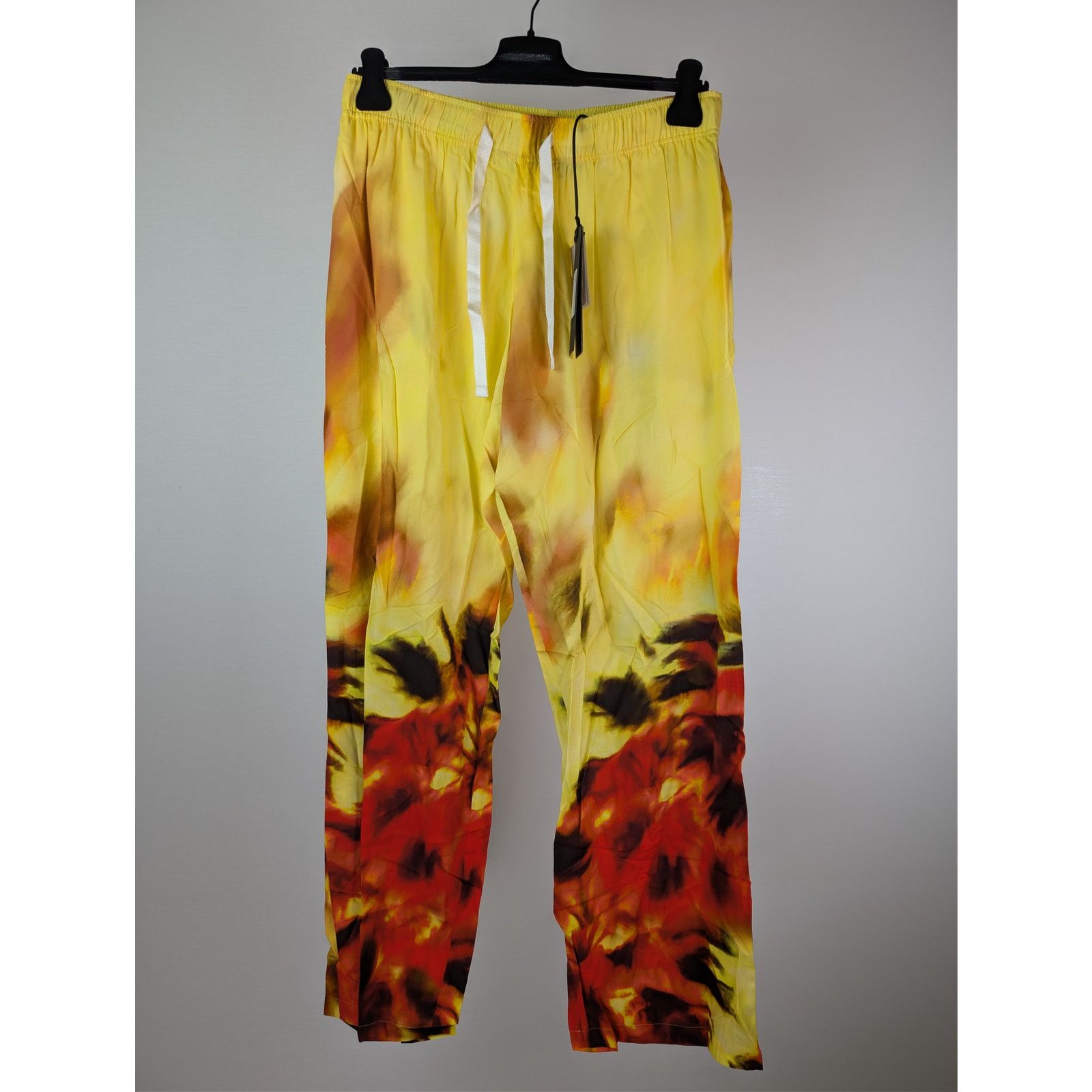 Palm Angels o1rshd1 Palms on Fire🔥 Cozy Pants in Yellow / Red Size US 36 / EU 52 - 1 Thumbnail