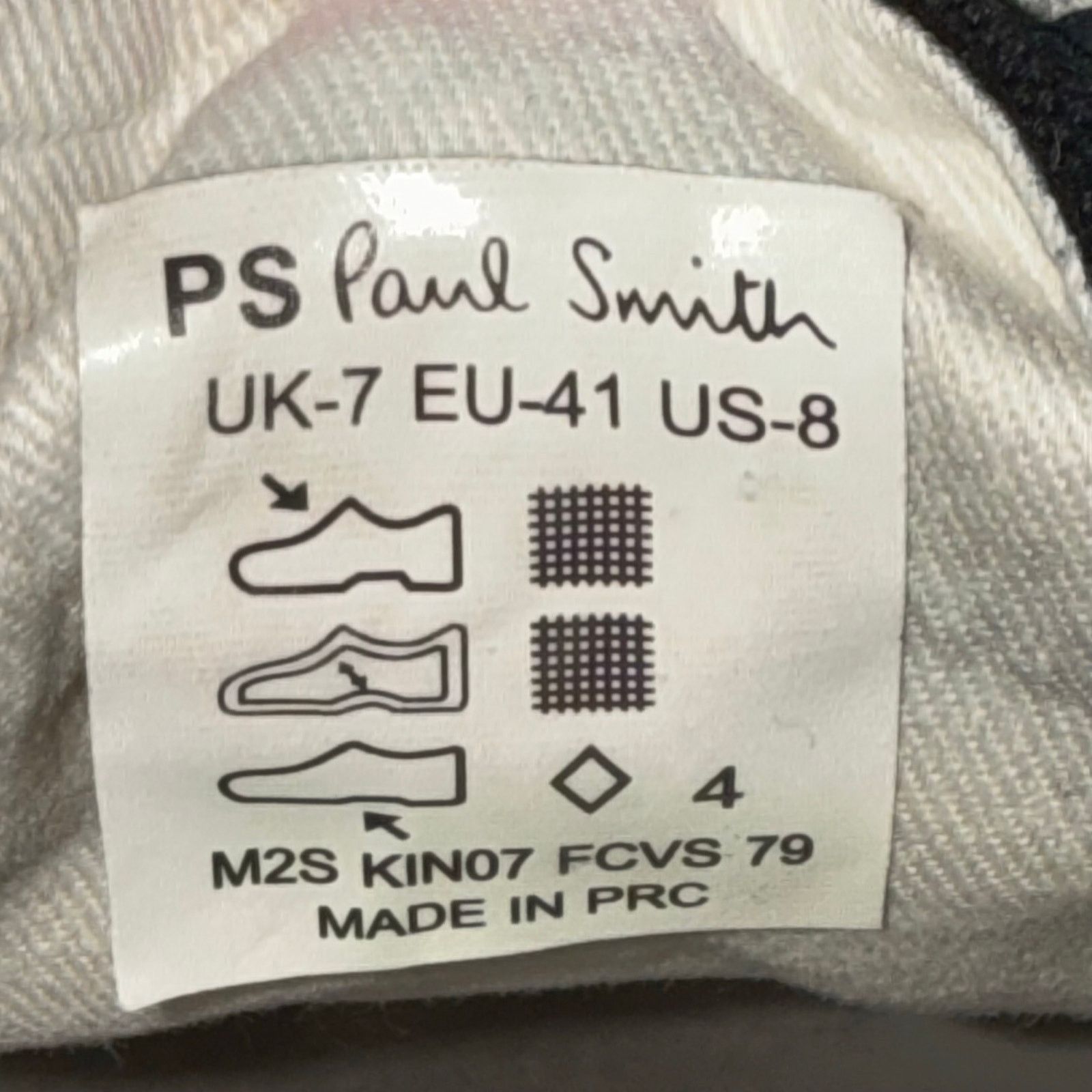 Paul Smith Paul Smith Black Zebra Motif Canvas Sneakers | EU 41 Size US 8 / EU 41 - 8 Thumbnail