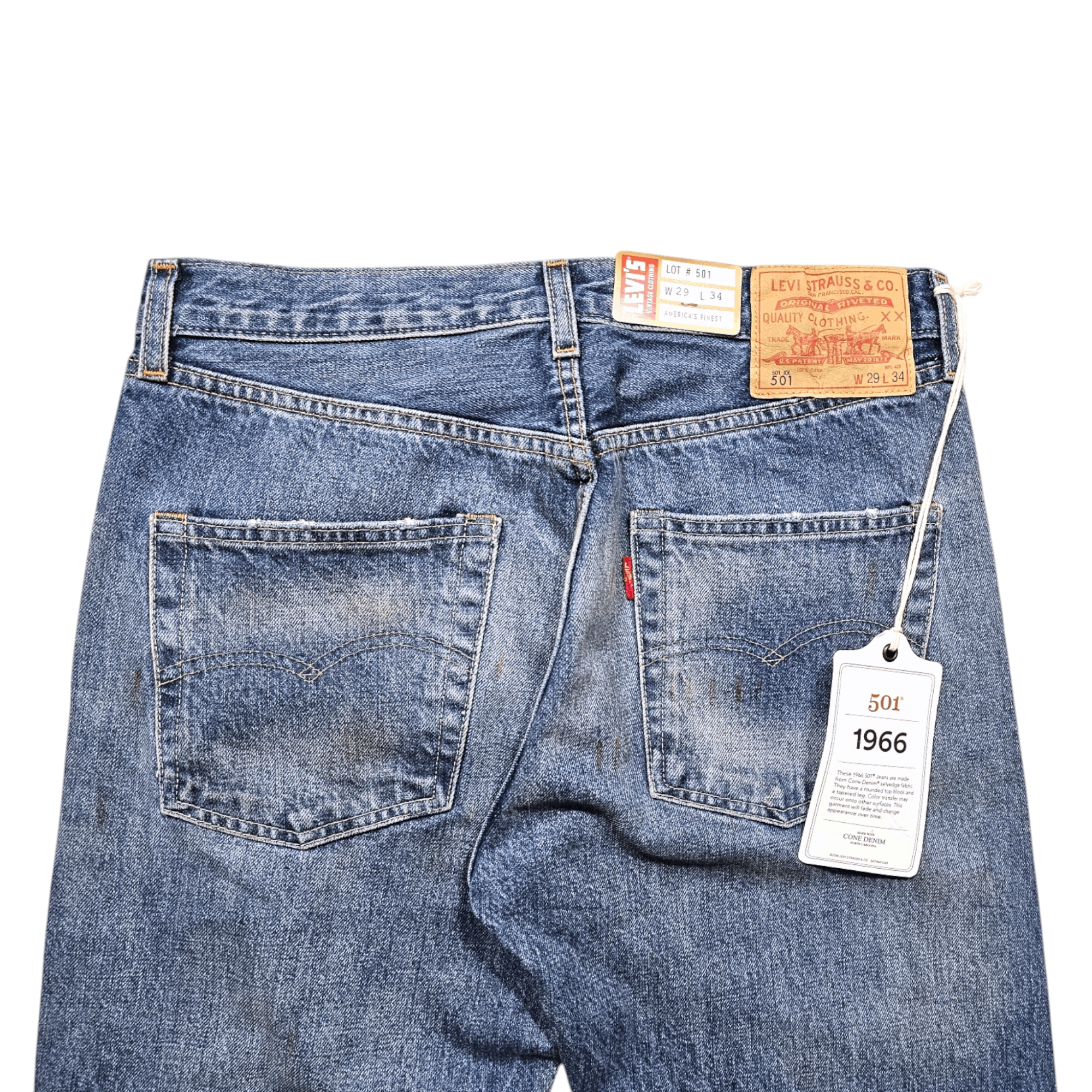 Levi's Vintage Clothing NWT LVC Levi's Vintage Clothing 1966 501 XX Big E Selvedge Size US 29 - 8 Thumbnail