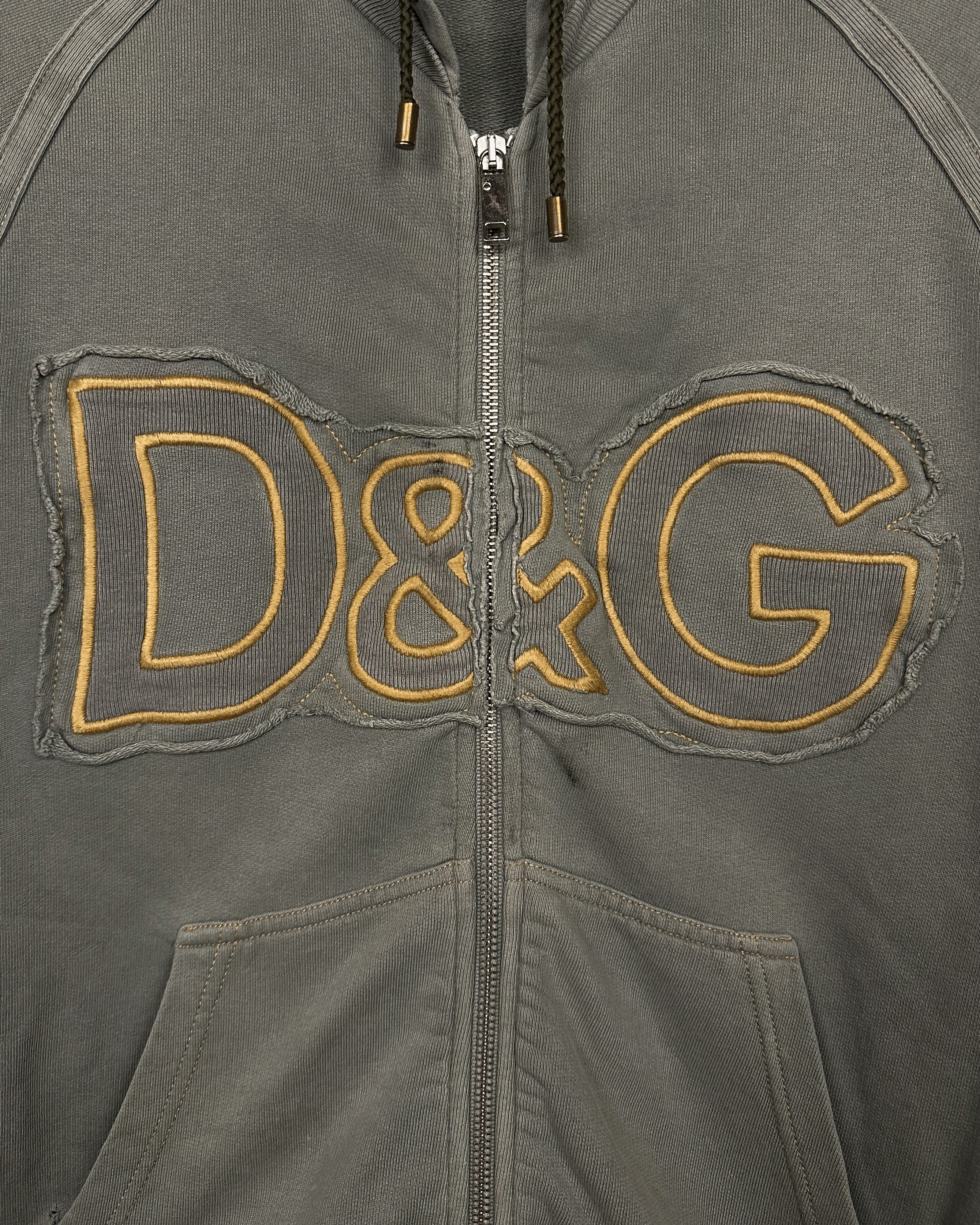 Dolce & Gabbana Dolce&Gabbana Vintage Big Logo Zip Hoodie Size US XL / EU 56 / 4 - 2 Thumbnail