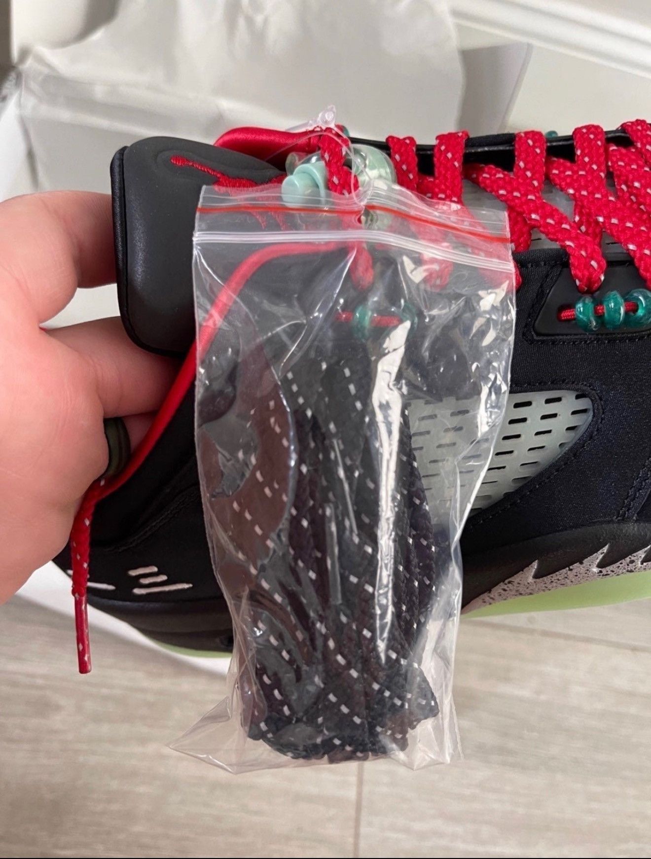 CLOT × Jordan Brand Air Jordan 5 Retro Low CLOT Classic Jade Fire Red Silver 12 Size US 12 / EU 45 - 9 Thumbnail