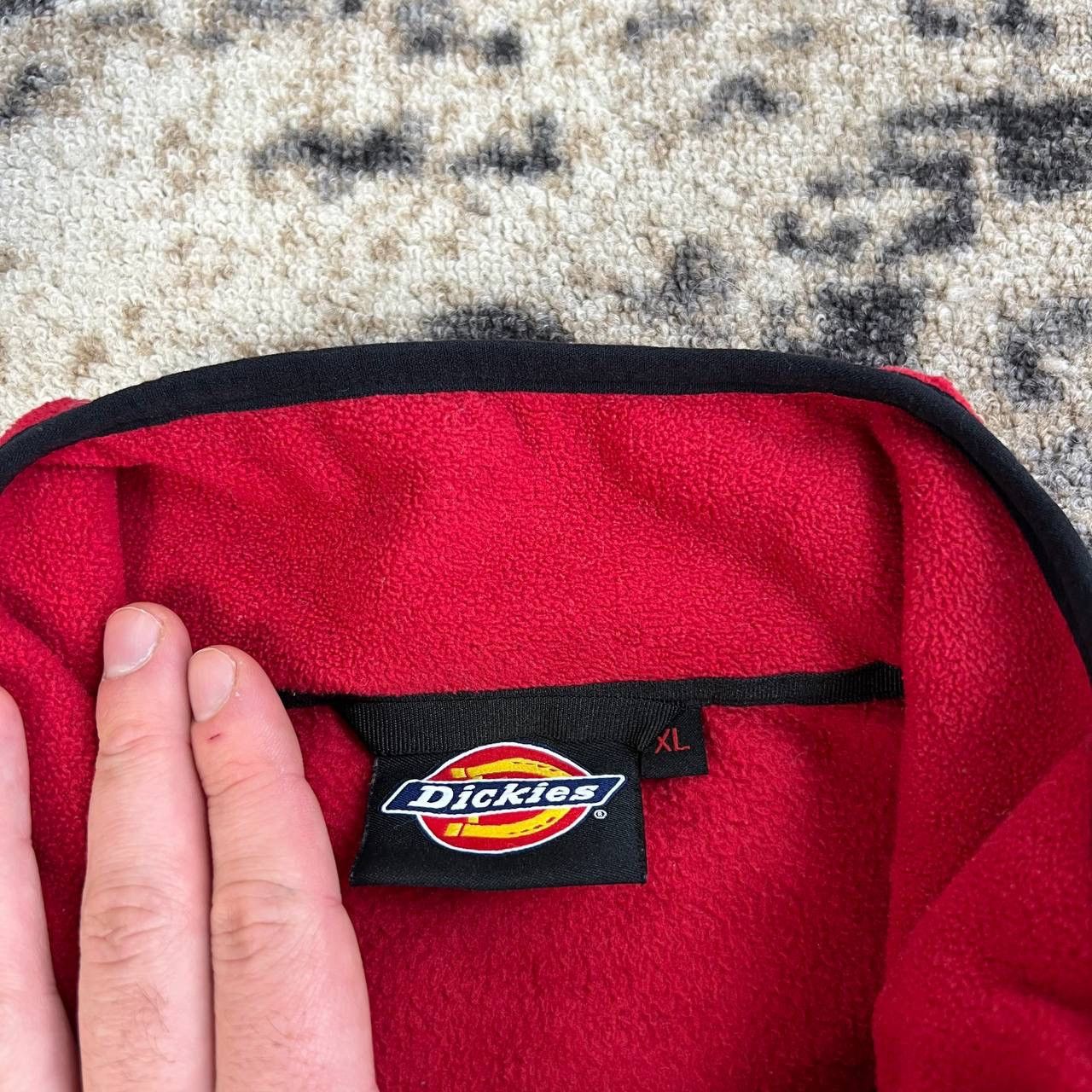 Dickies Dickies Vintage Y2K Tab Logo 1/4 Zip Up Fleece Sweatshirt Size US XL / EU 56 / 4 - 5 Thumbnail