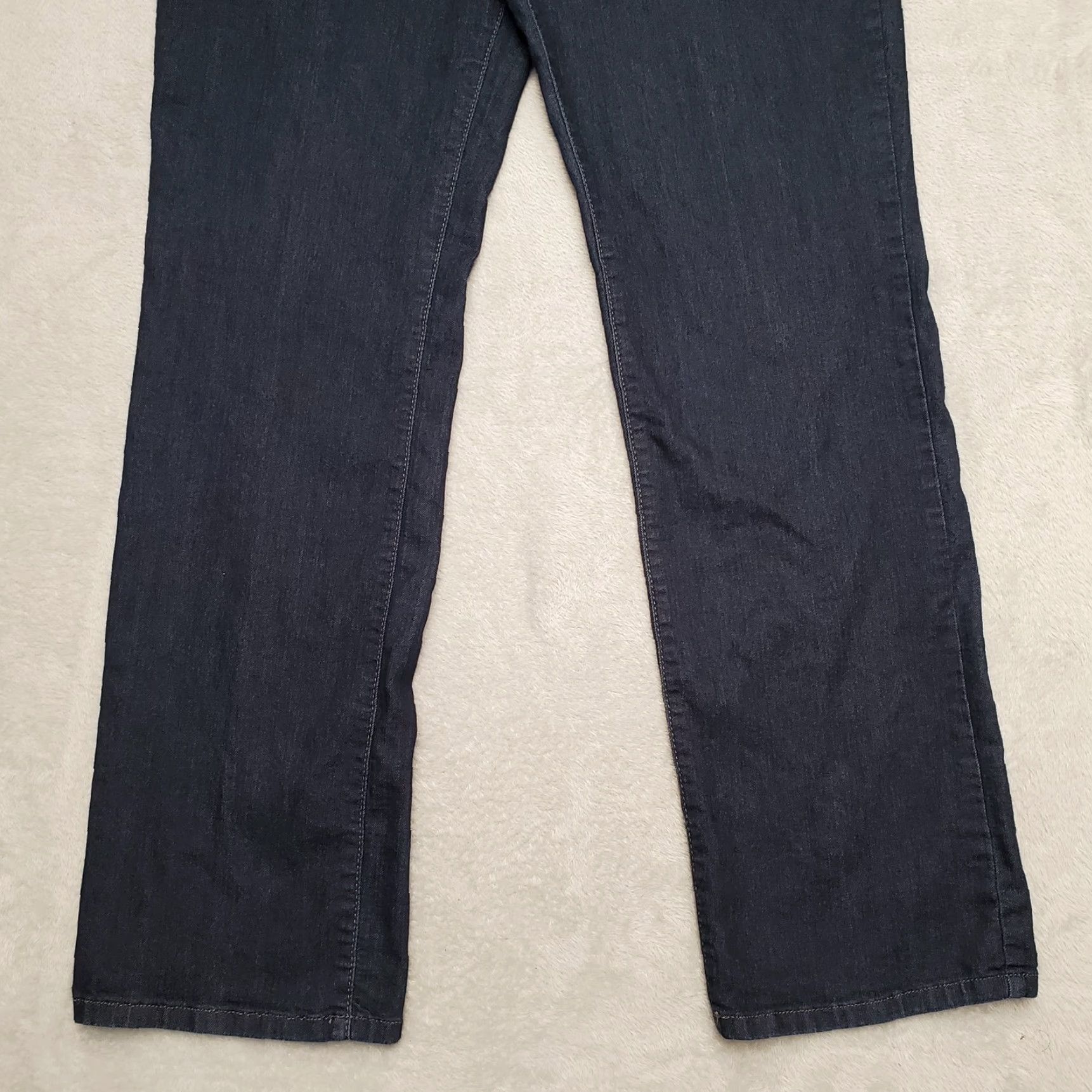 Vintage NYJD Jeans Womens 30x32 Blue Straight Leg Stretch Embroidered Pocket 5-Pocket Denim Cotton Blend Jeans Size 12 90s Womens Size 34" / US 12 / IT 48 - 2 Thumbnail