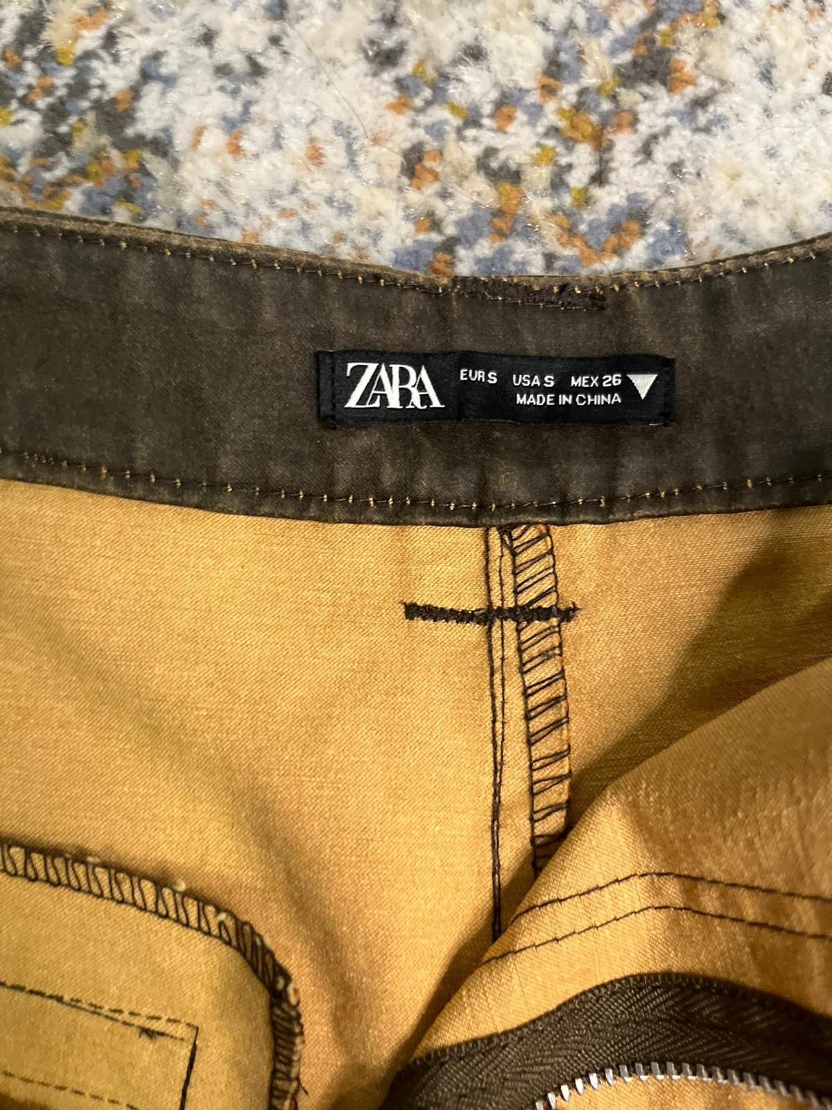 Zara Brown leather skort Size 30" / US 8 / IT 44 - 4 Thumbnail