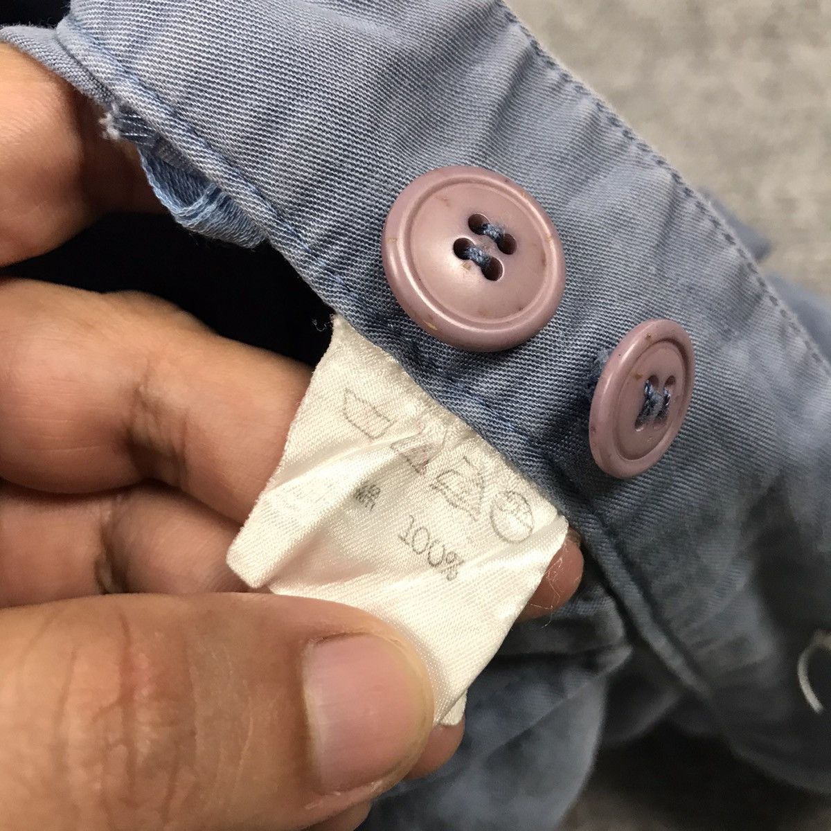 Issey Miyake × Vintage 90s Issey Miyake faded blue gray colour woman pants Size 24" / US 00 / IT 34 - 17 Thumbnail