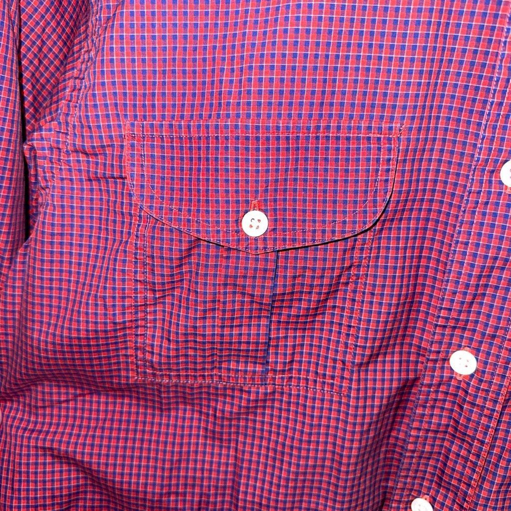 Billy Reid Billy Reid Red Check Made in Italy Button Up Shirt Size M Size US M / EU 48-50 / 2 - 5 Thumbnail
