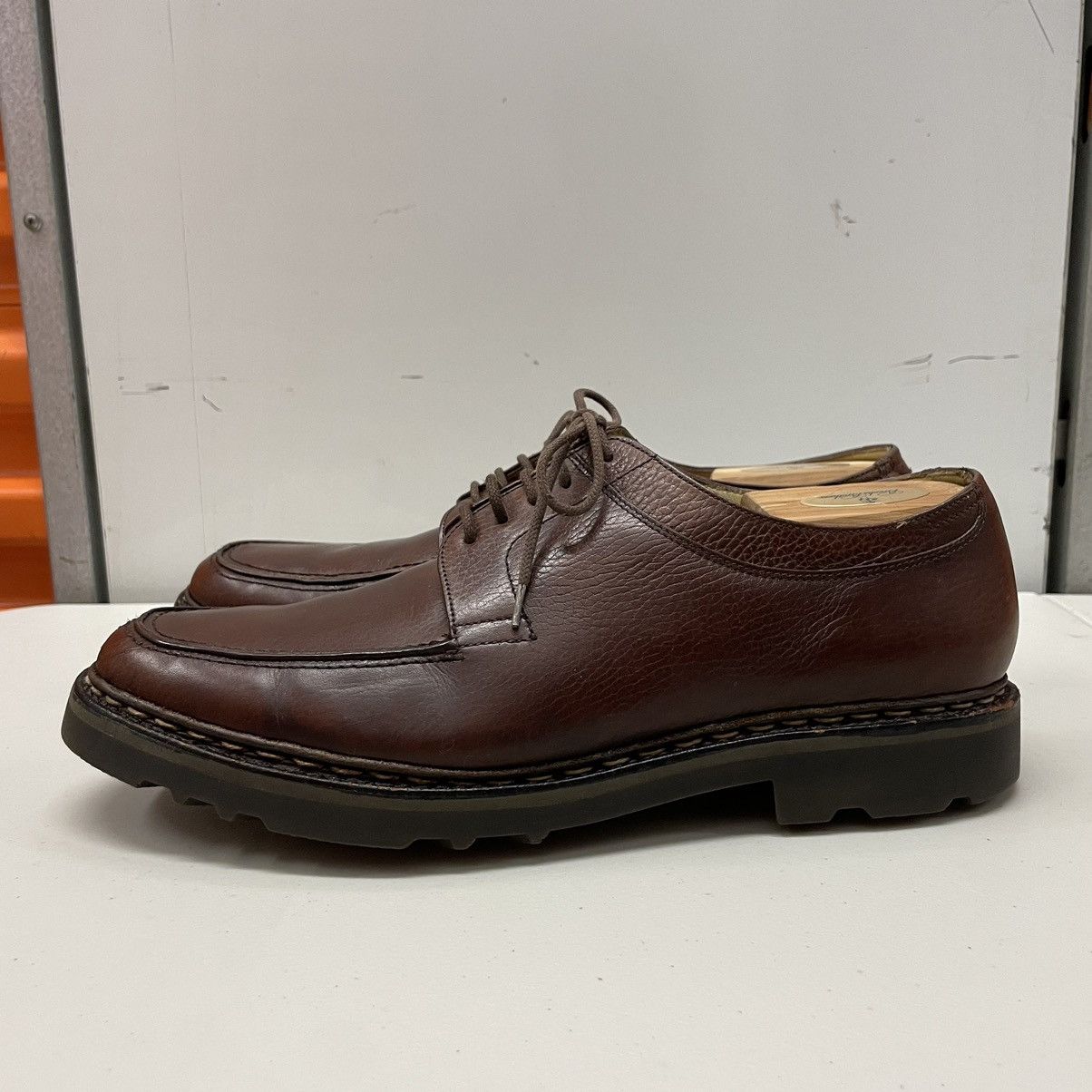 John Lobb Uzes Blucher Walking Shoes Moc Toe Lug Sole Leather Size US 11 / EU 44 - 2 Thumbnail