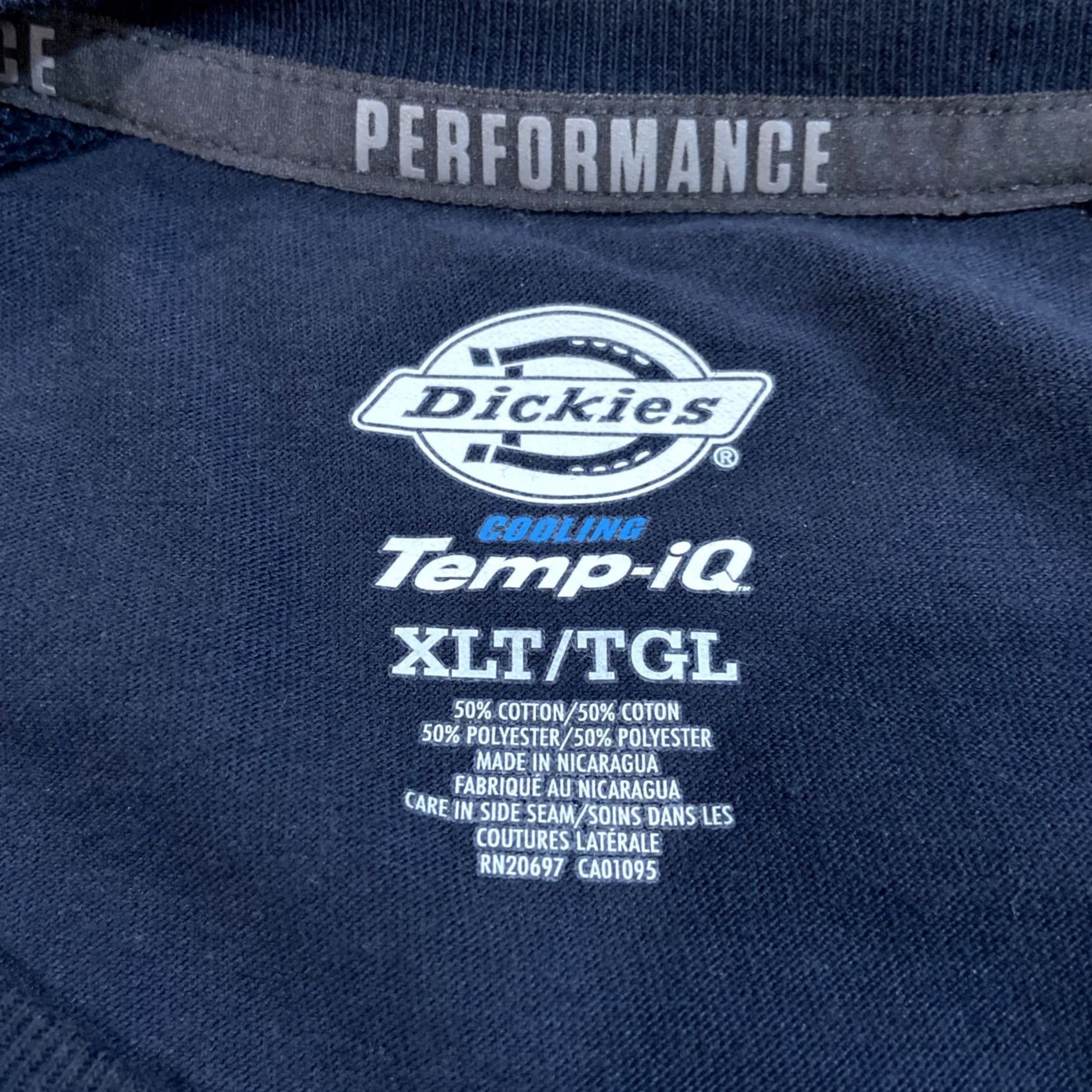 Dickies Dickies Men's Shirt T-Shirt Long Sleeve Cooling Temp IQ XLT Blue Size US XL / EU 56 / 4 - 3 Thumbnail