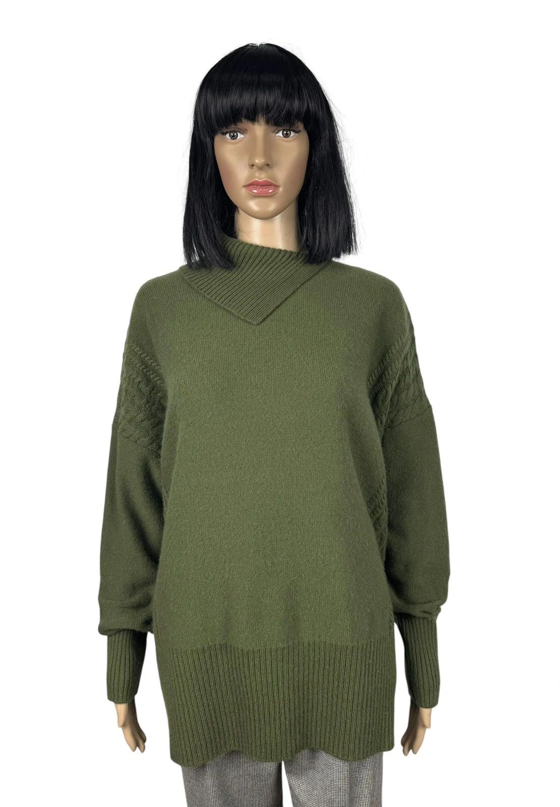 Jaeger Structured Sweater Wool Cashmere size L