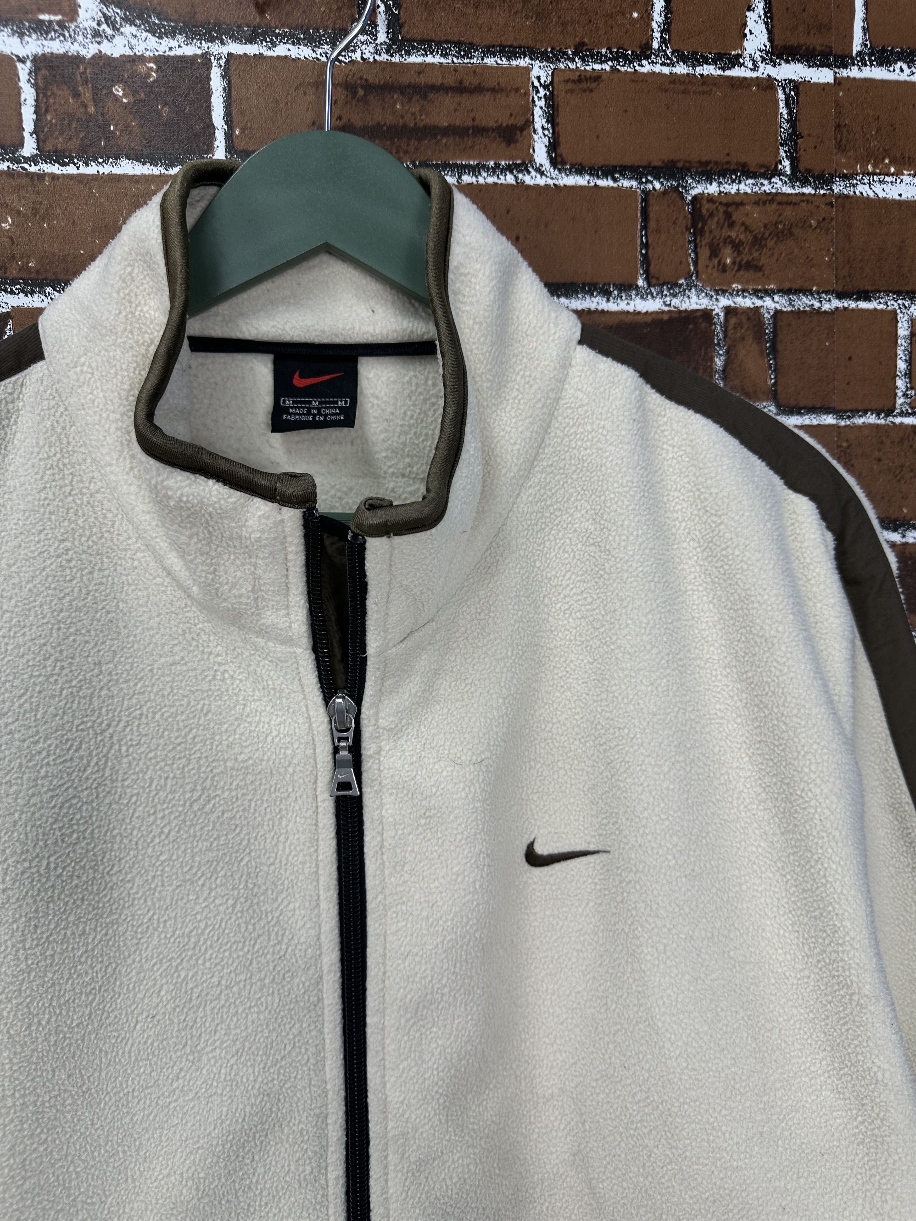 Nike Vintage Nike Swoosh Fleece Track Jacket Z372 Size US M / EU 48-50 / 2 - 2 Thumbnail