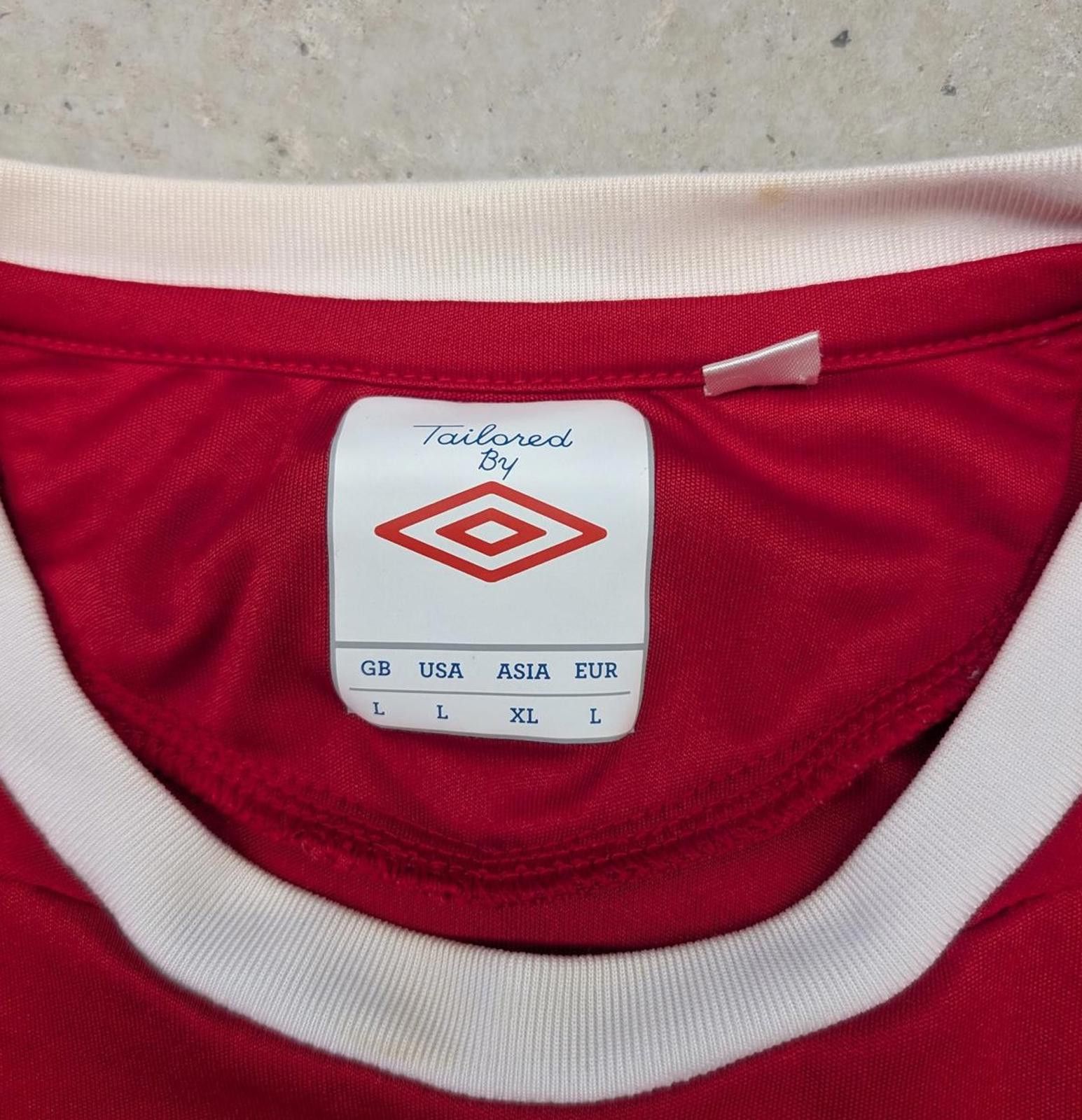 Umbro England Training Kit Umbro Jersey Red and White Size US L / EU 52-54 / 3 - 5 Thumbnail