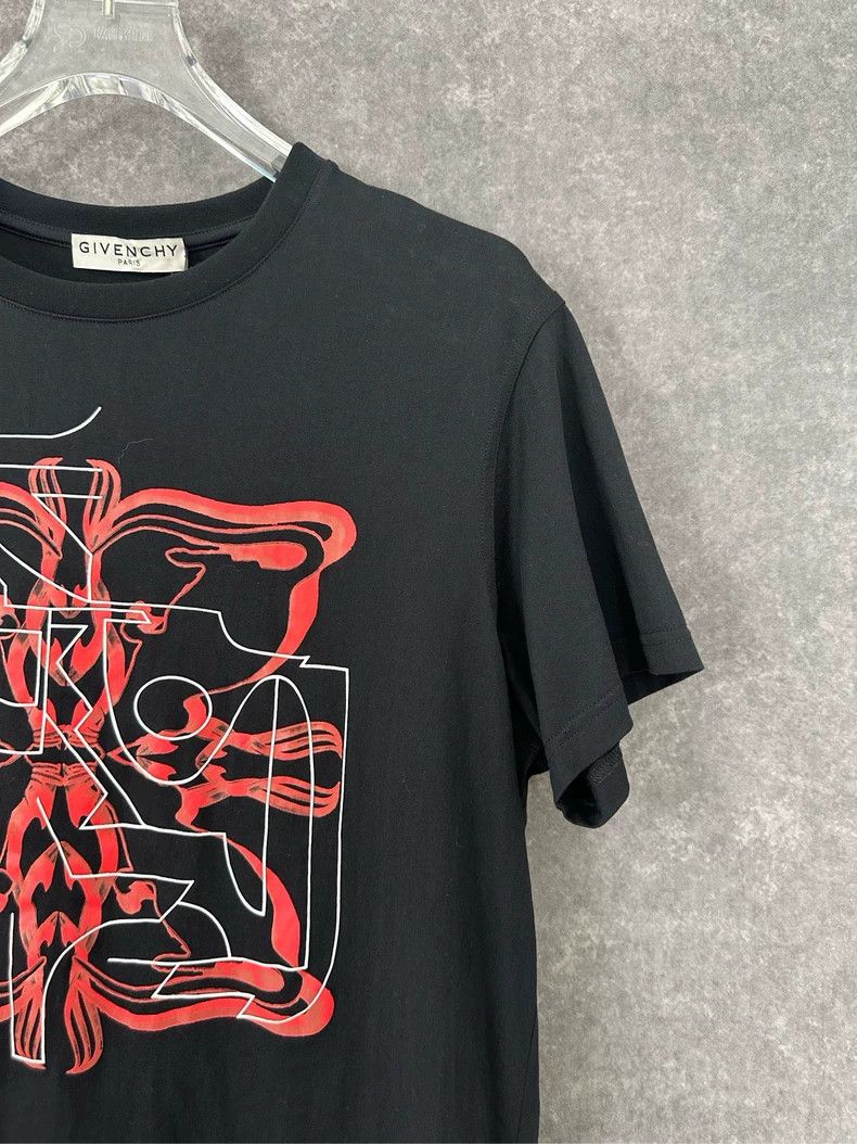 Givenchy Givenchy Red Floral Print Short Sleeve T-Shirt, Size S Size US S / EU 44-46 / 1 - 6 Thumbnail