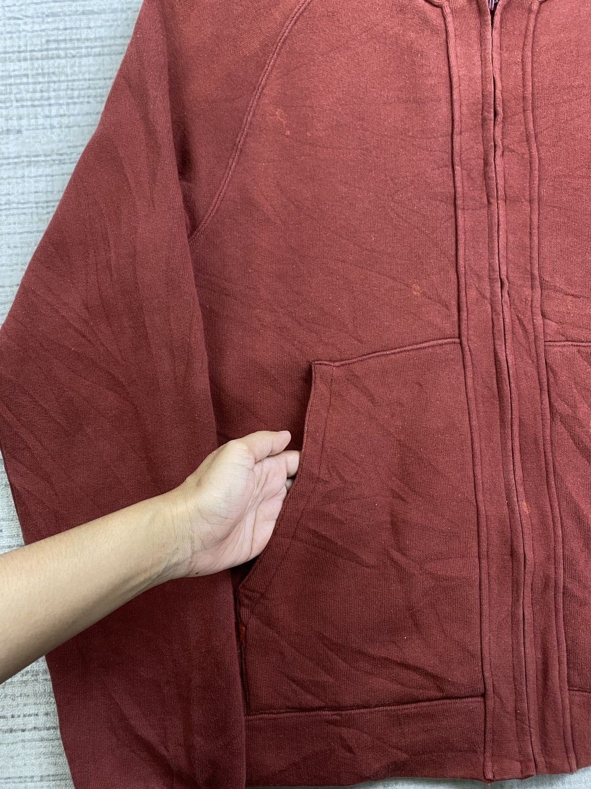 Japanese Brand Vintage Boston Nine Rust Red Zip-Up Front Pockets Jacket Size US M / EU 48-50 / 2 - 6 Thumbnail