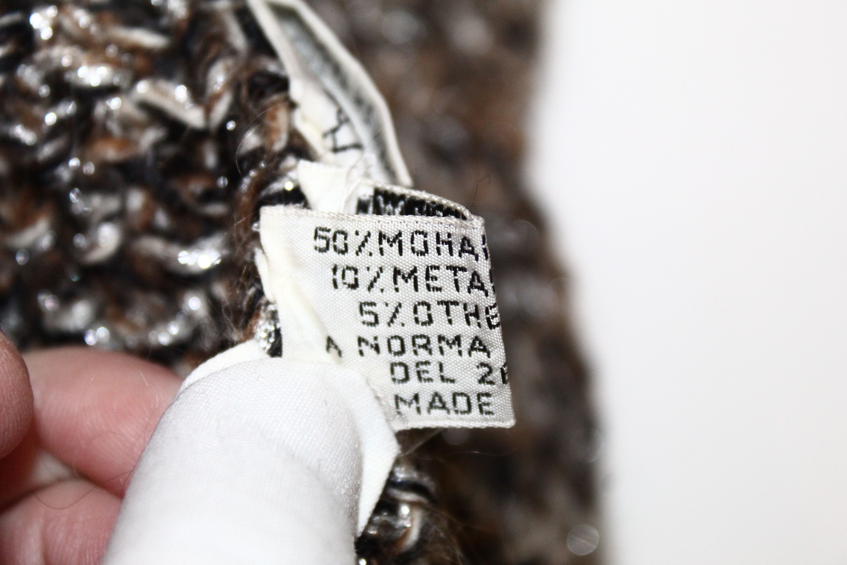 Other 1980's Umberto Ginocchietti Mohair & Metallic Sweater Size US S / EU 44-46 / 1 - 7 Thumbnail