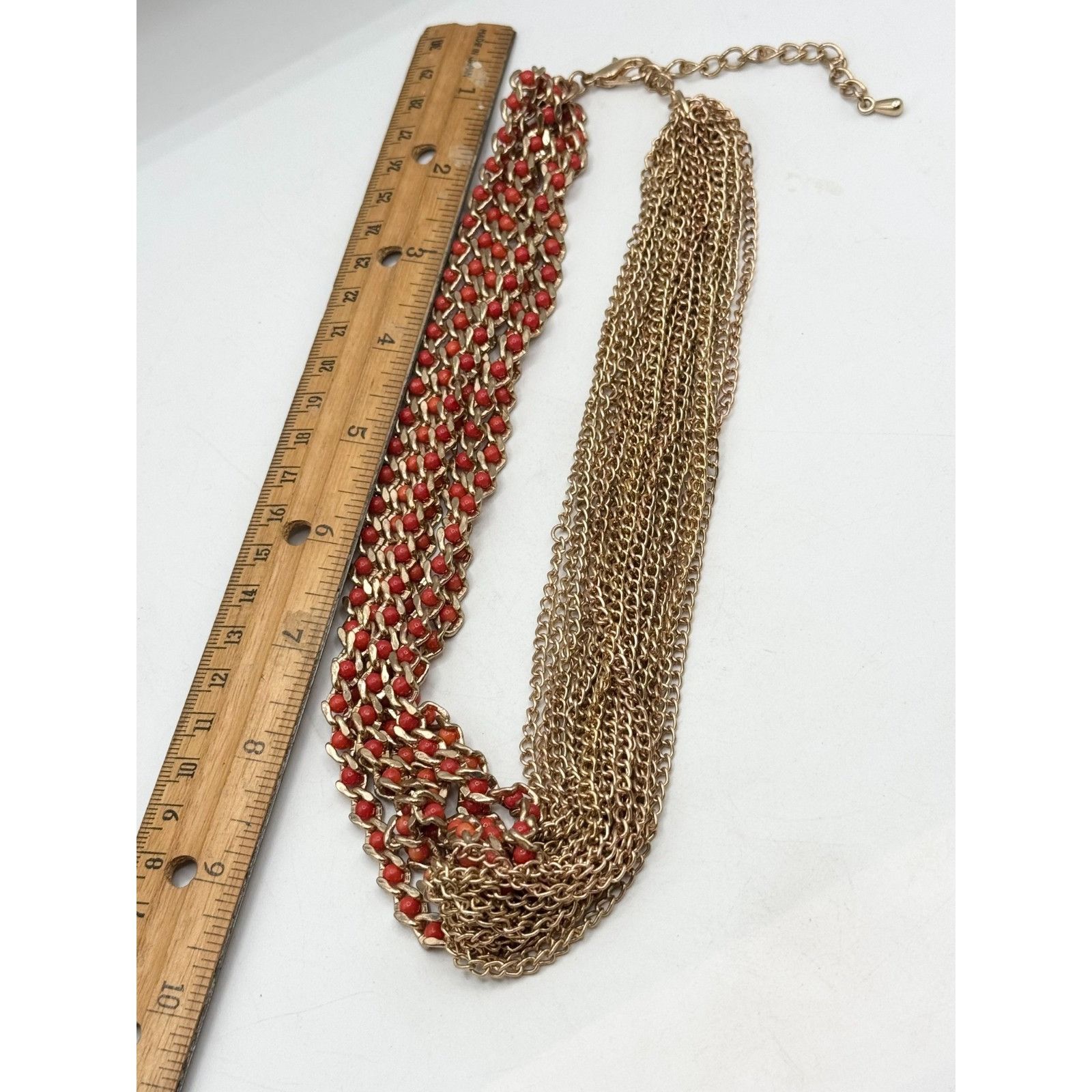 Other Vintage multi chain red beaded necklace Size ONE SIZE - 4 Thumbnail