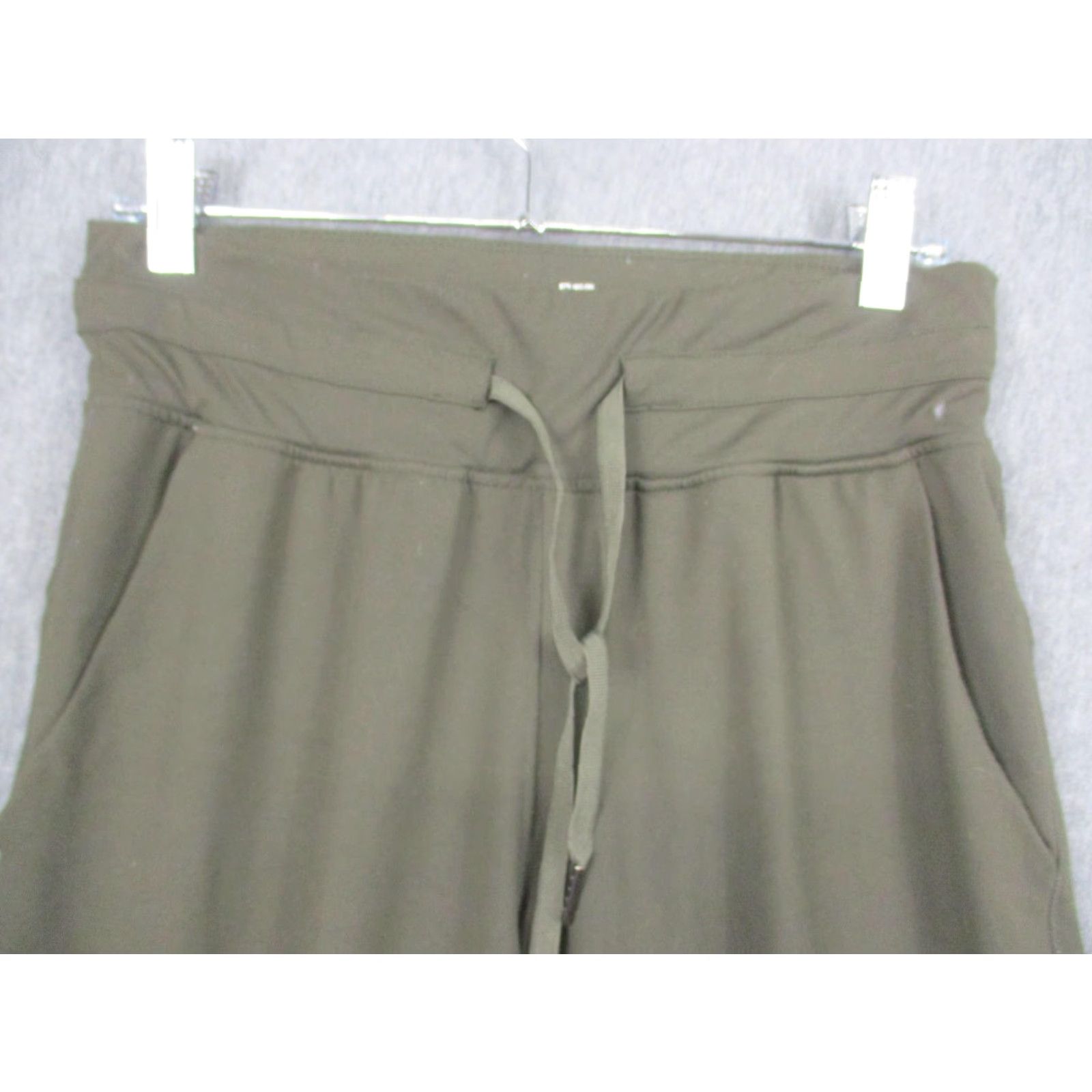 Vintage Zyia Active Pants Womens Large Green Nylon Spandex Joggers Athletic Stretch Size 36" / US 14 / IT 50 - 2 Thumbnail