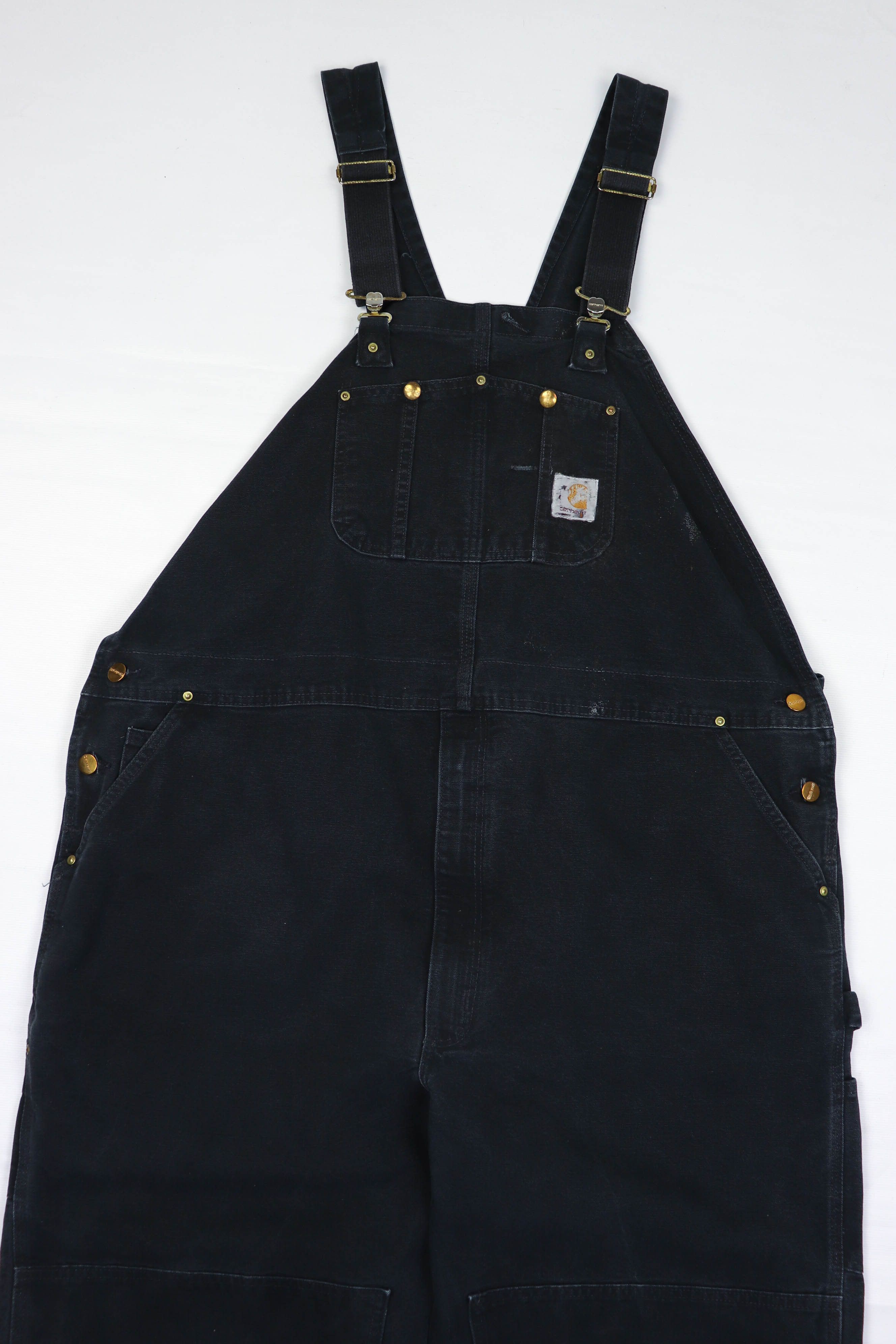 Carhartt Carhartt Vintage 90s Cropped Double Knee Bibs Overall Shorts Size US 40 / EU 56 - 3 Thumbnail