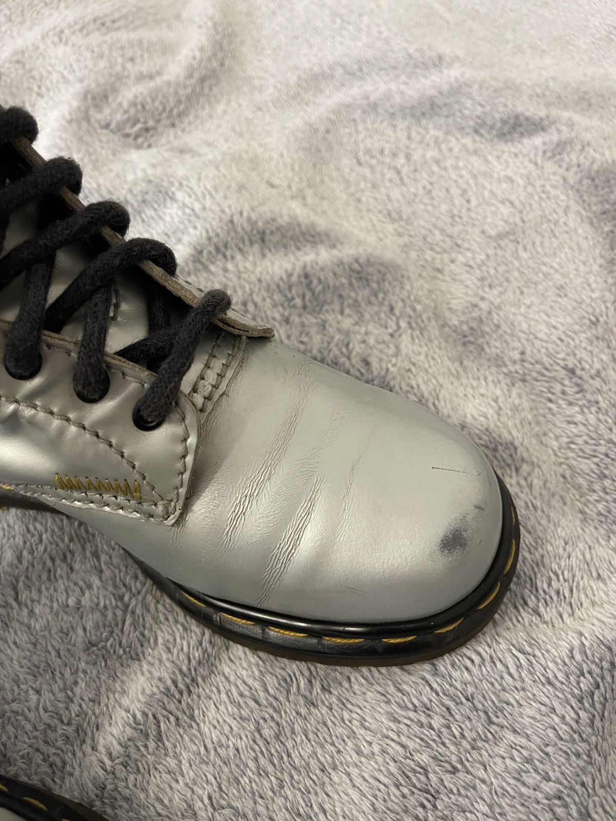 Dr. Martens Dr. Martens made in England aw612 vintage silver boots Size US 7 / IT 37 - 5 Thumbnail