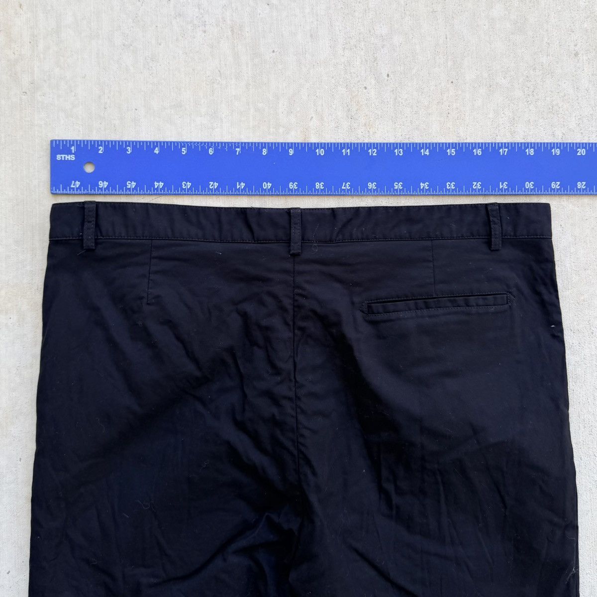 A.P.C. APC Rue Madame Chino Pants Black Size XL Flat Front Cotton Size US 37 - 6 Thumbnail