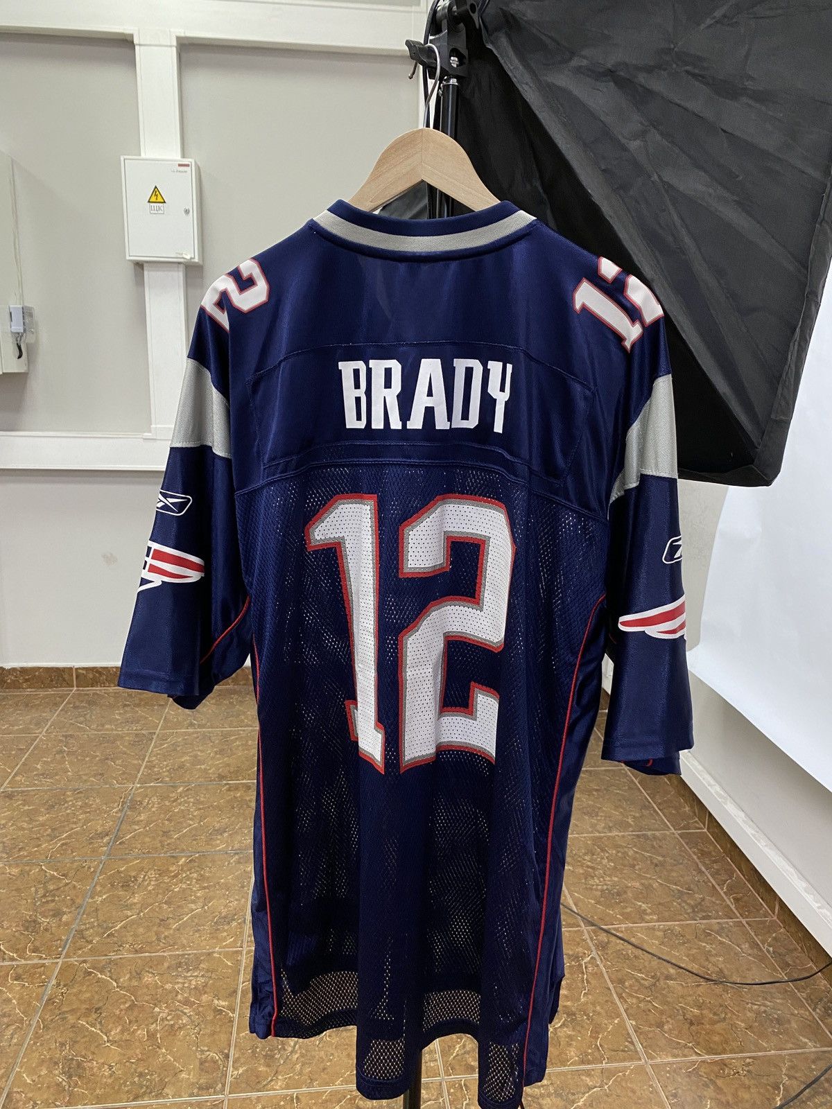 Reebok 🇺🇸 Vintage 90s NFL Patriots Reebok Brady Football Jersey Y2K Size US XL / EU 56 / 4 - 2 Thumbnail