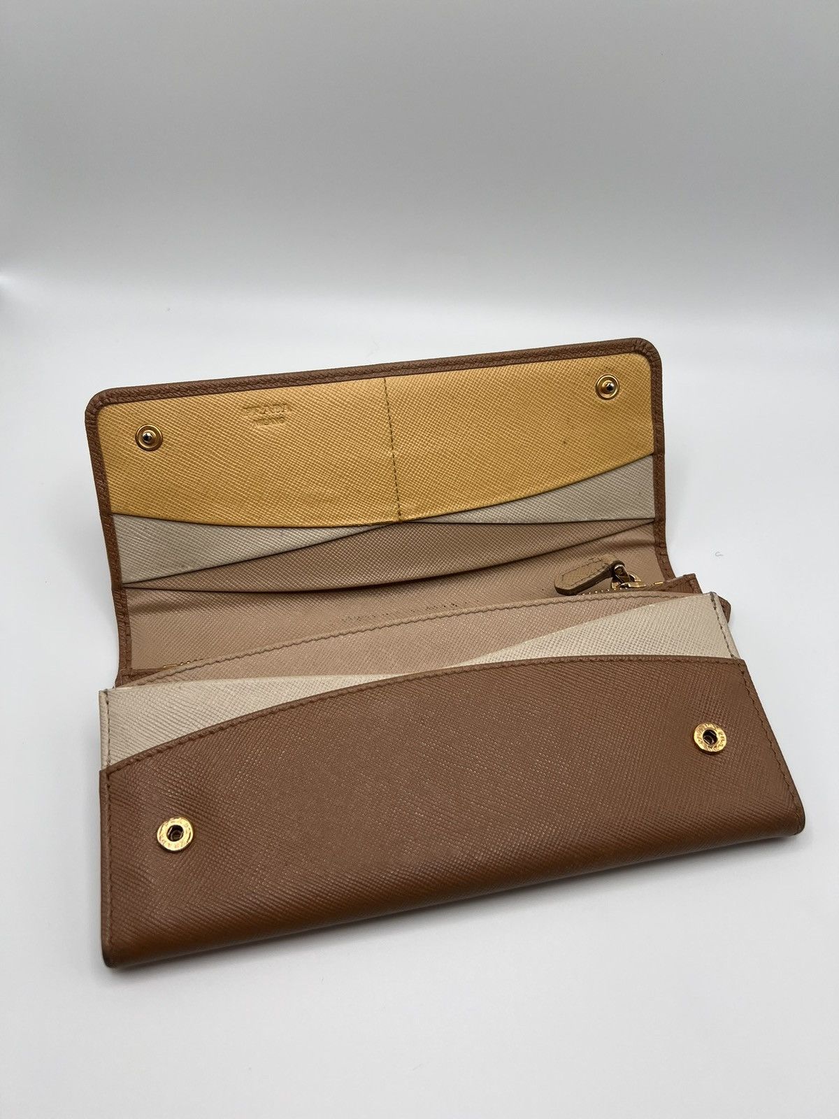 Prada Prada Large Saffiano Leather Wallet Size ONE SIZE - 2 Thumbnail
