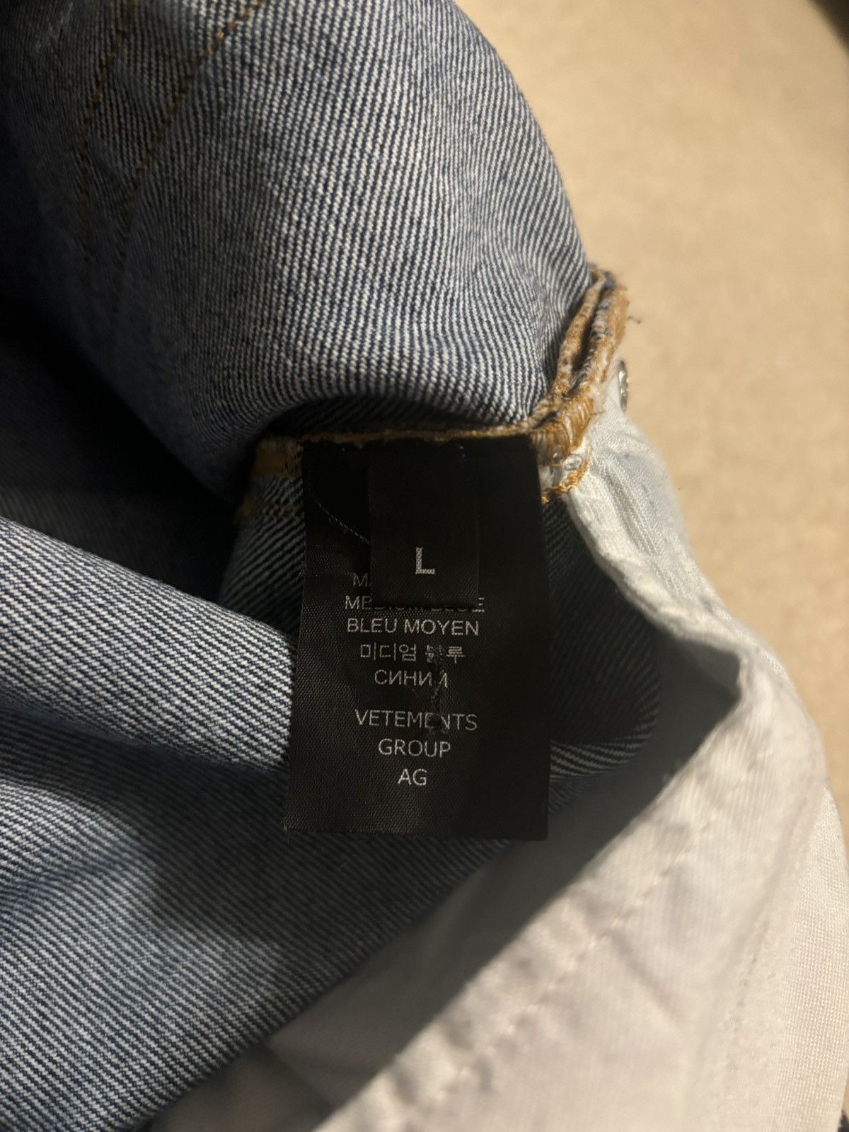Vetements Vetements Straight Leg Black Flame Print Jeans Blue Size US 32 / EU 48 - 9 Thumbnail