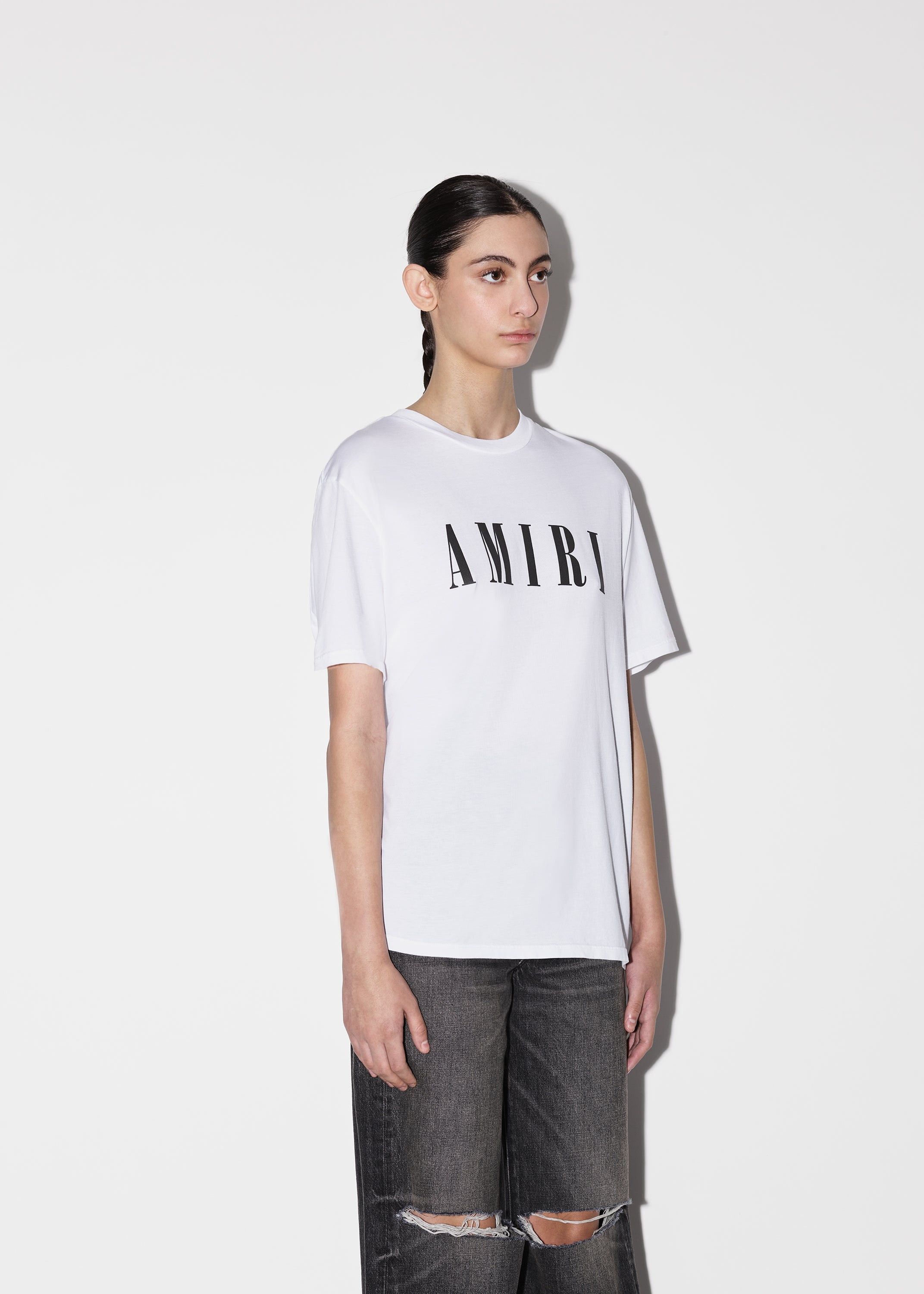 Amiri o1orln1025 Core Logo T-Shirt in White Size S / US 4 / IT 40 - 4 Thumbnail