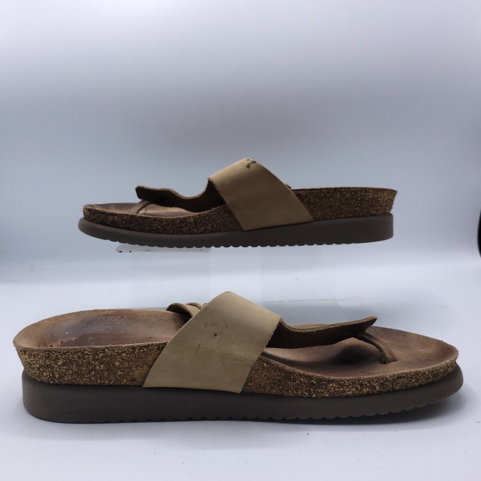 Mephisto Mephisto Casual Leather Slide Sandal Womens Size 7 38 Brown Size US 7 / IT 37 - 6 Thumbnail
