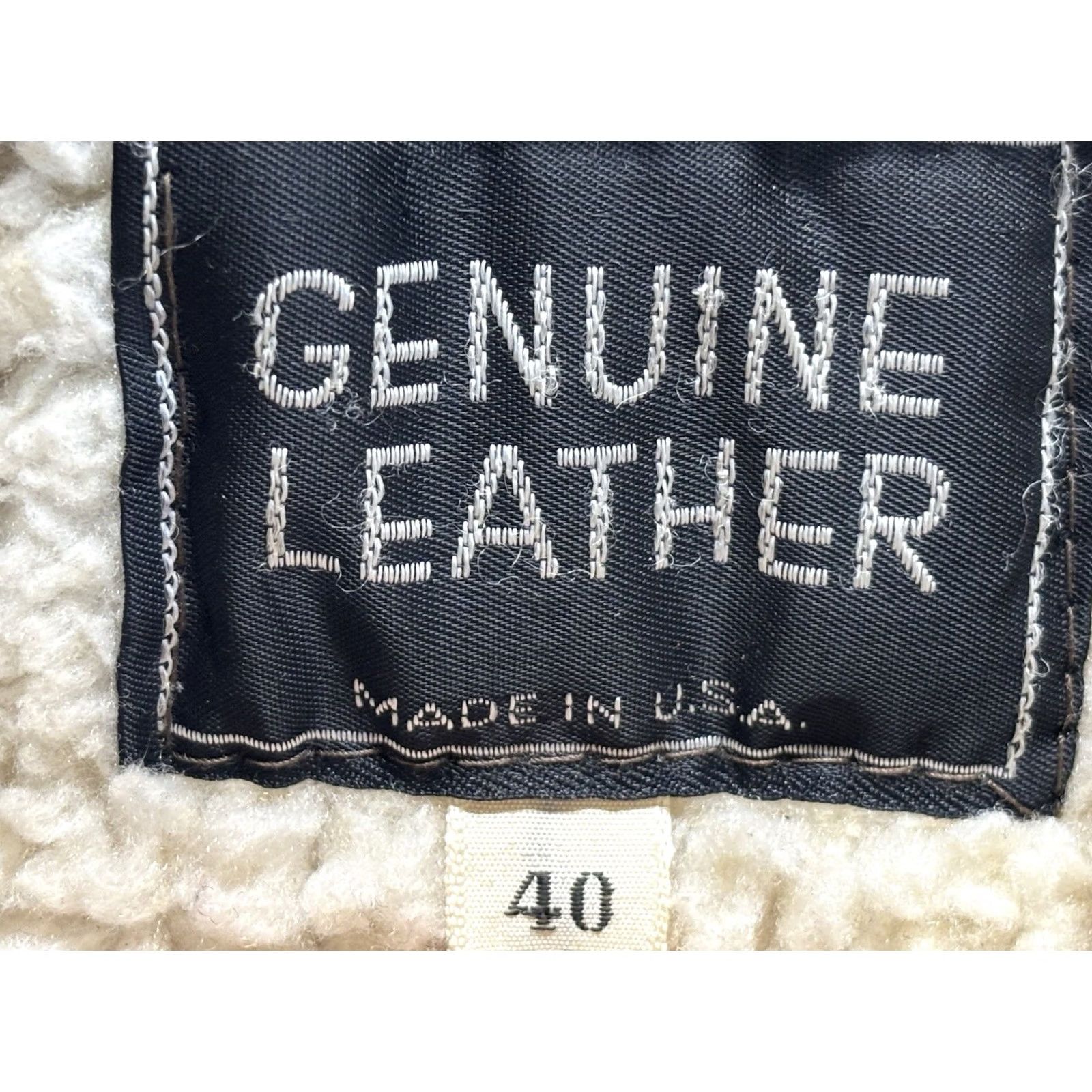 Vintage VINTAGE Bomber Jacket Men’s 40 Brown Suede Leather Sherpa Lined Retro 70s Made USA Vtg Size US XXS / EU 40 - 7 Thumbnail