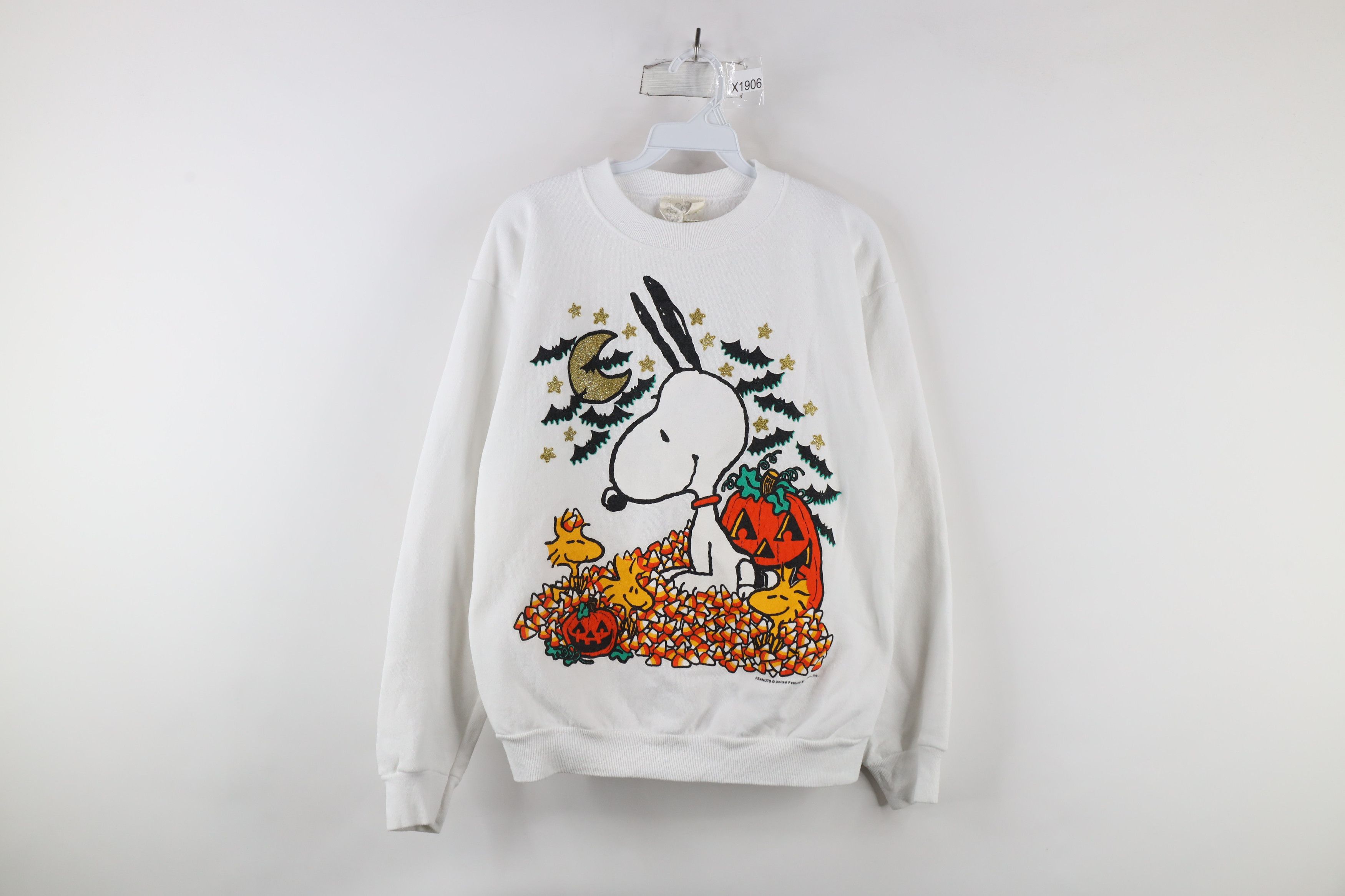 Vintage Vintage 90s Peanuts Snoopy Crewneck Sweatshirt White USA Size M / US 6-8 / IT 42-44 - 1 Thumbnail