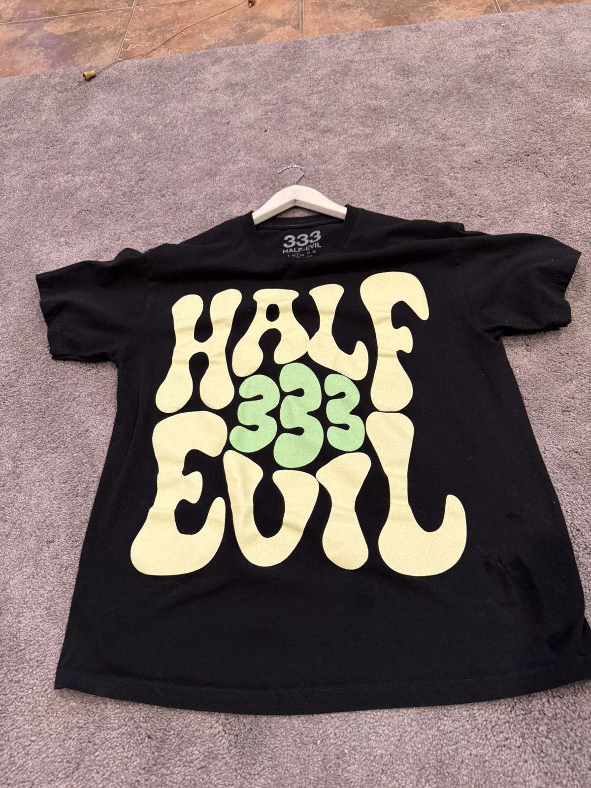 Half Evil 333 Half-Evil Graphic Print Men's T-Shirt Black, Size L Size US L / EU 52-54 / 3 - 3 Thumbnail