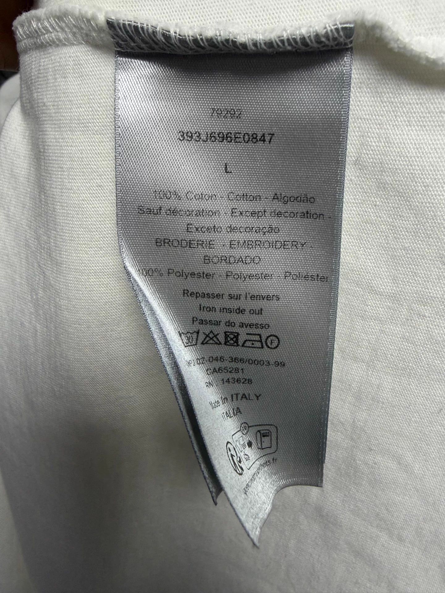 Dior Dior SS23 White L Short-Sleeve T-Shirt Size L / US 10 / IT 46 - 6 Thumbnail