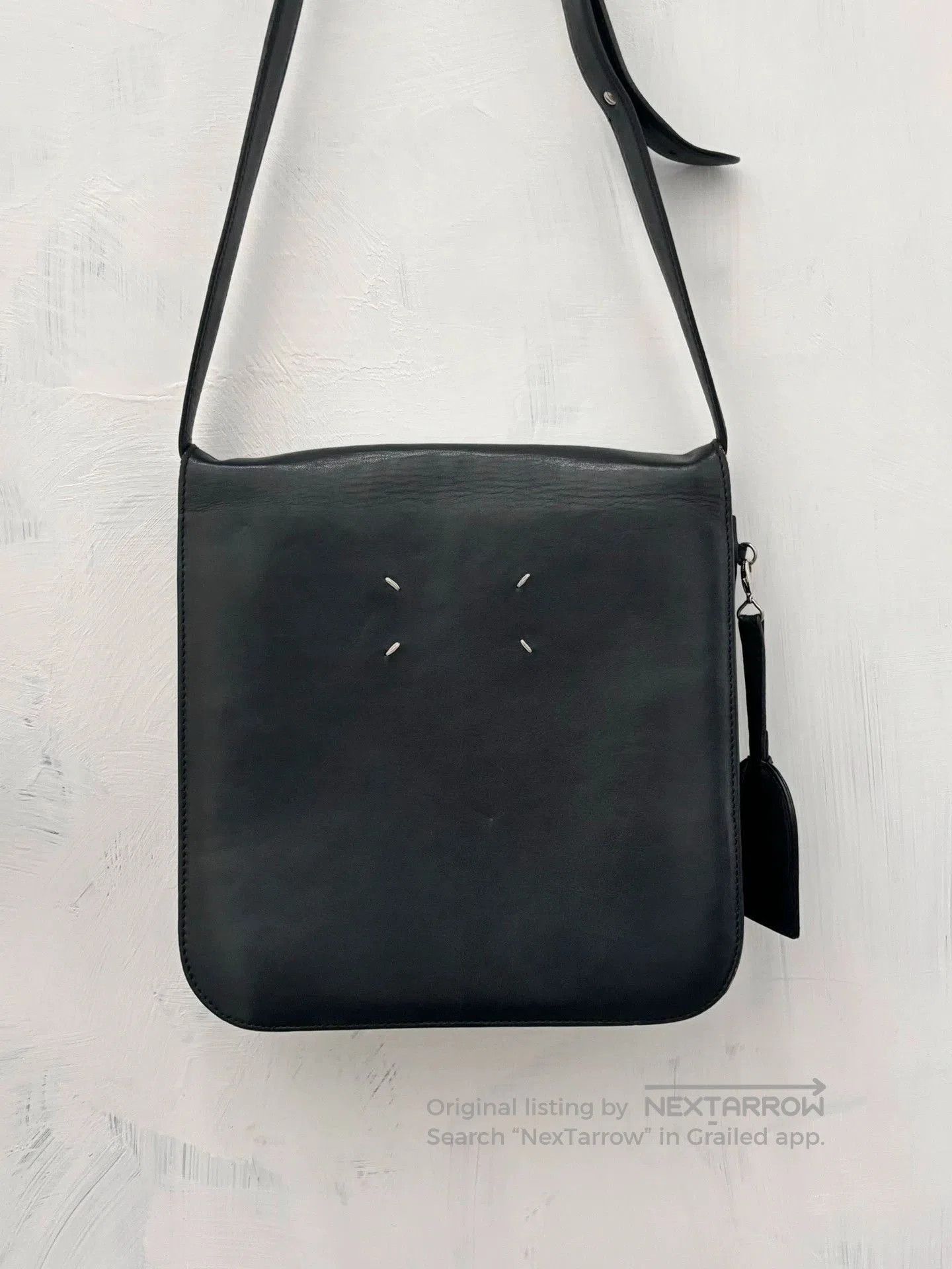 Maison Margiela Black Leather Crossbody Bag. Size ONE SIZE - 1 Thumbnail