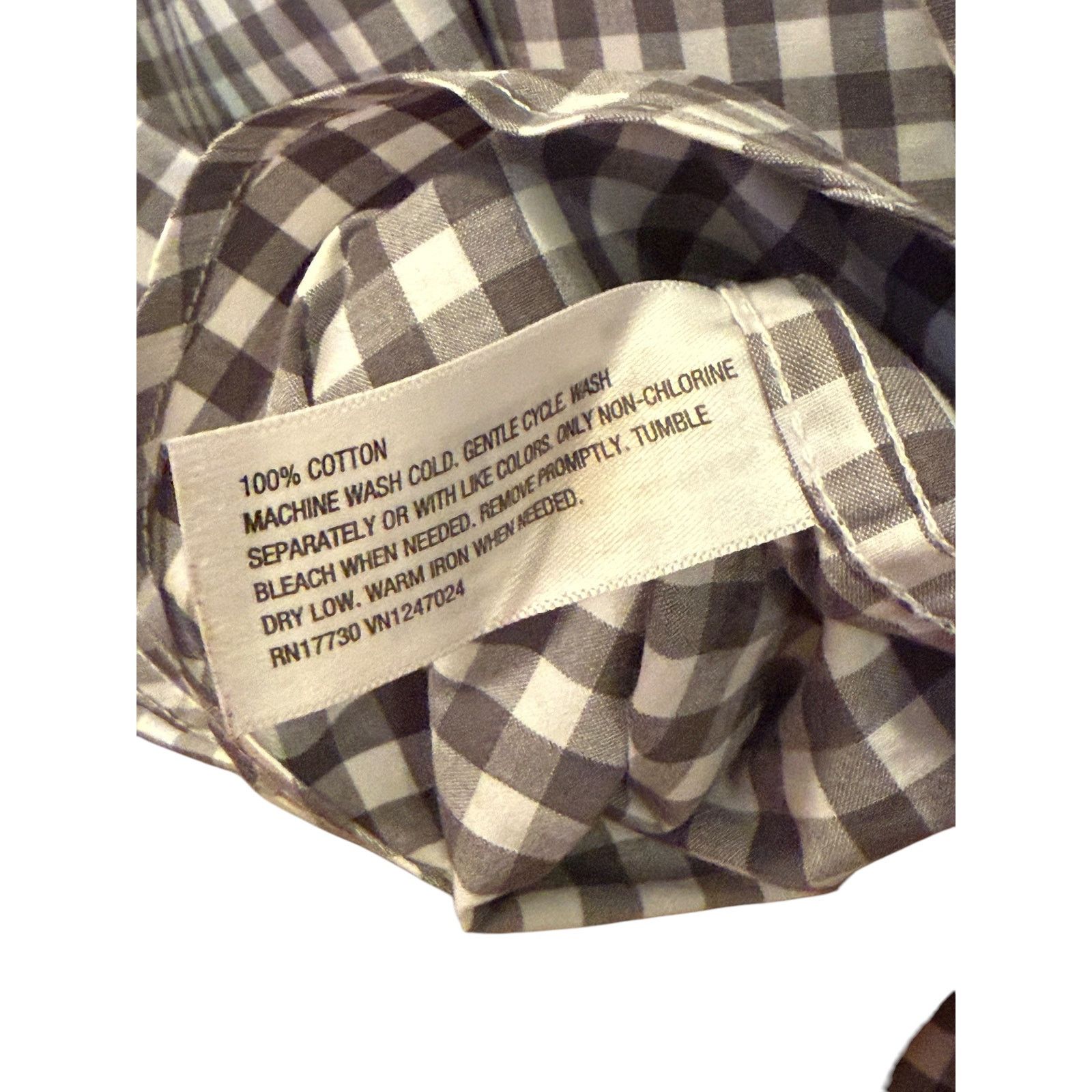Merona Merona Men's Dark Gray Checkered Shirt Size Large Size US L / EU 52-54 / 3 - 4 Thumbnail
