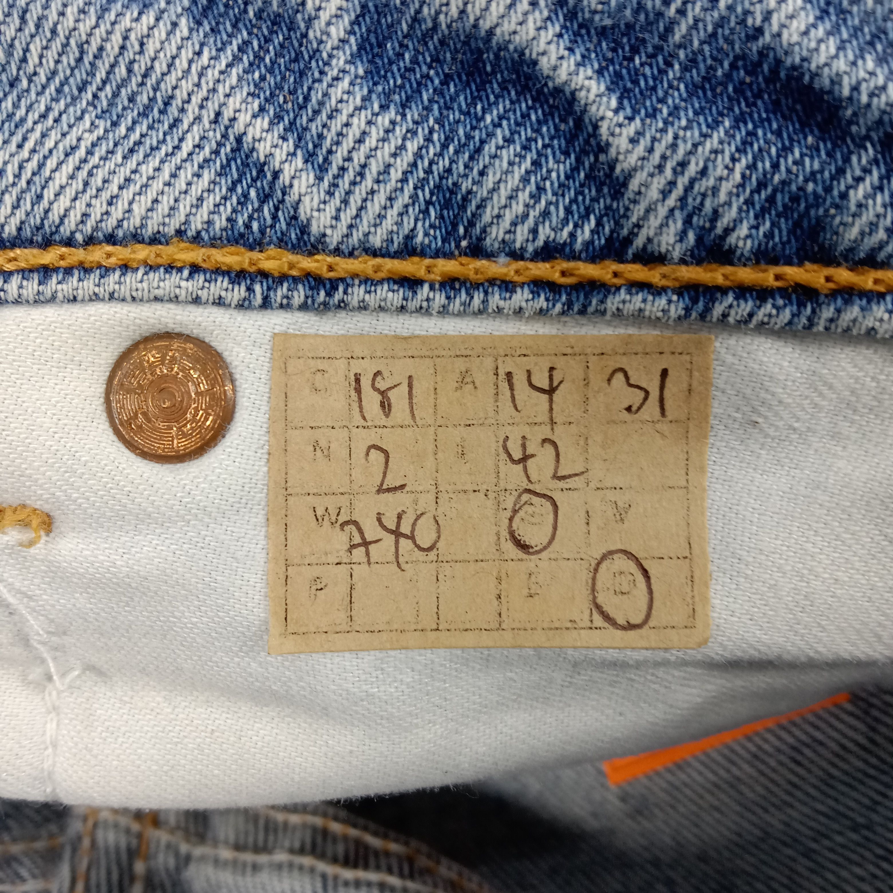Levi's × Vintage Levi's American Distressed Style Denim Jeans Size US 28 / EU 44 - 15 Thumbnail