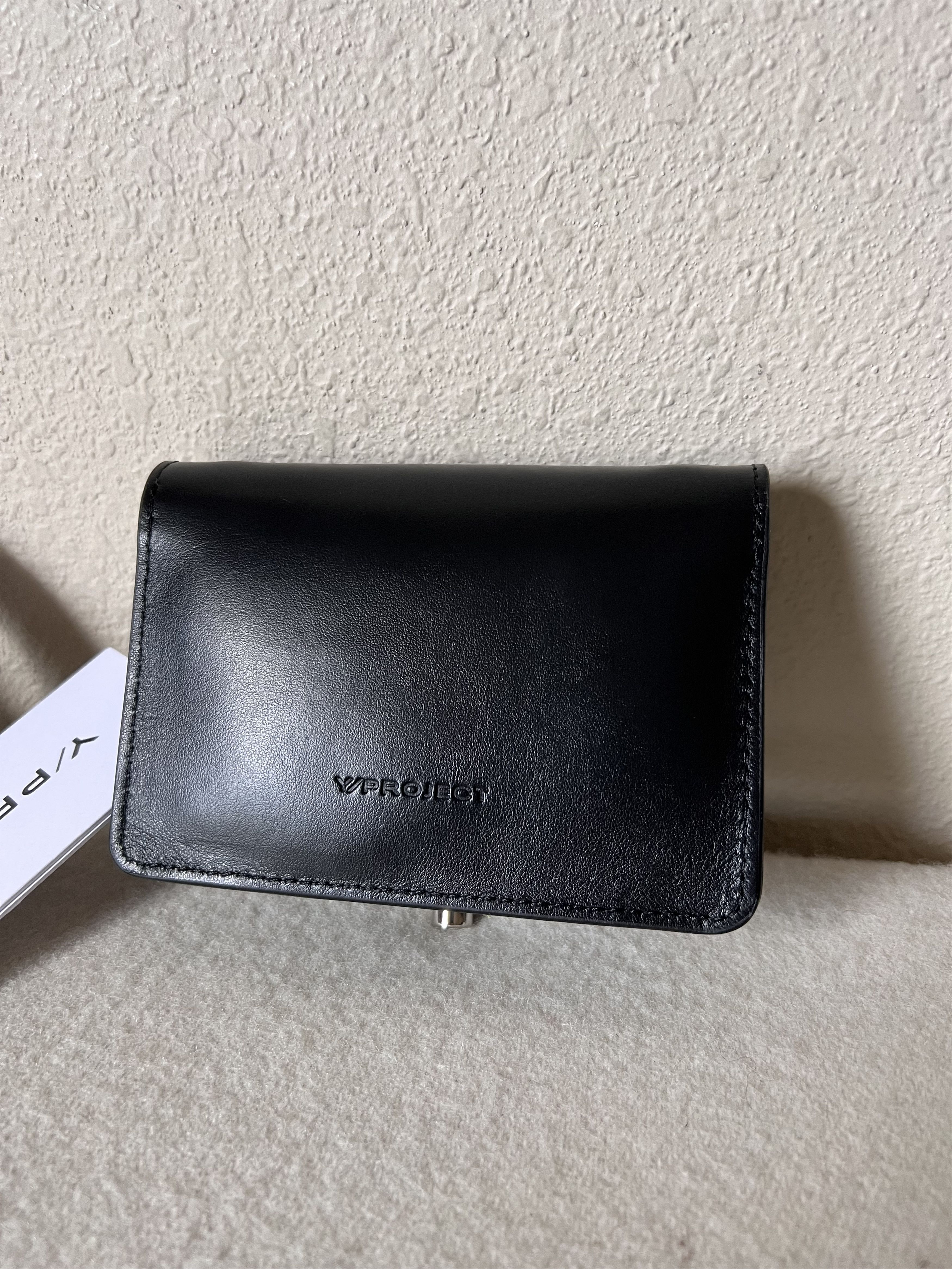 Y/Project Y/Project Y Mini Wallet Bag in Black Leather Size ONE SIZE - 4 Thumbnail
