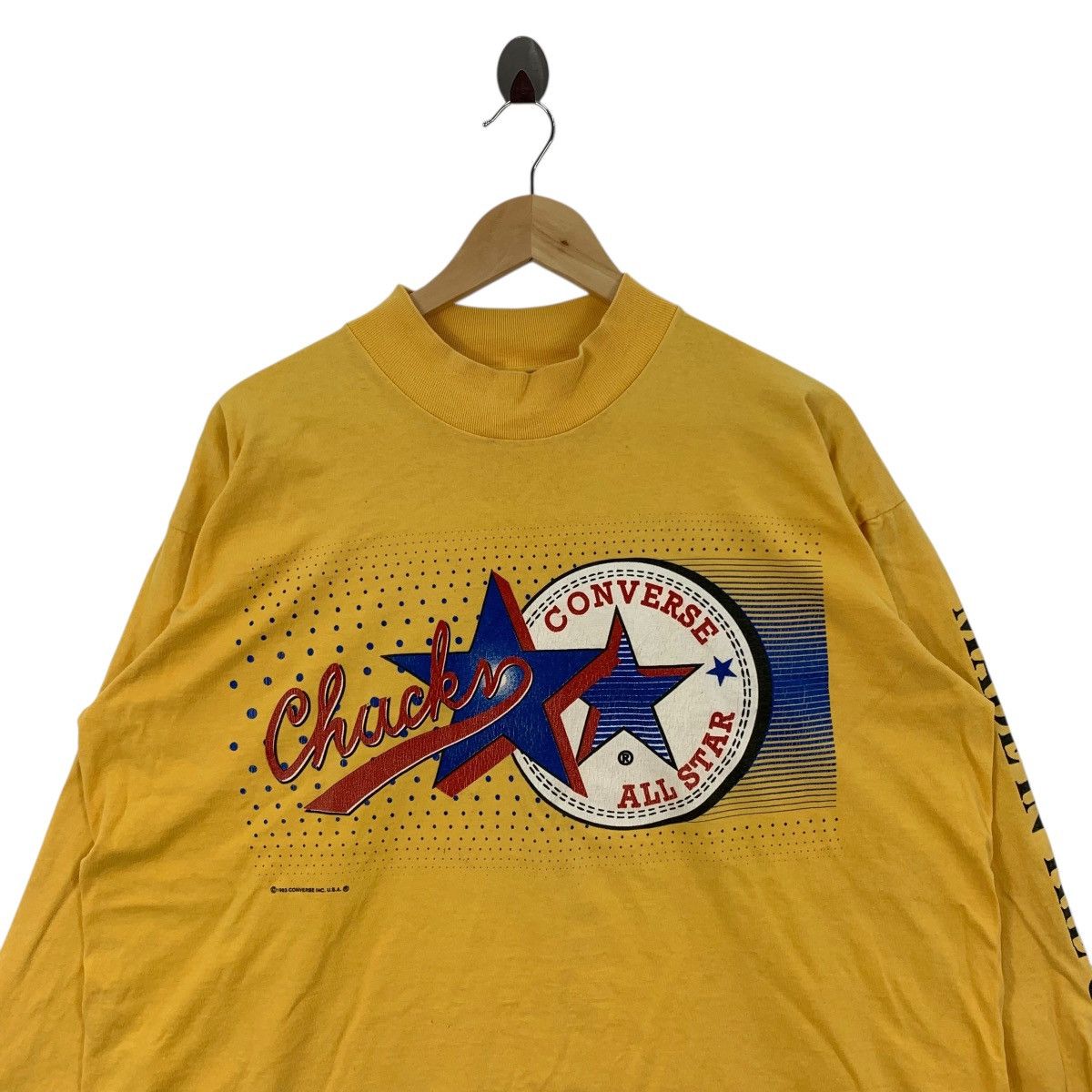 Converse Vintage 90s CONVERSE ALL STAR 1993 Chuck Taylor Usa Tshirt Size US M / EU 48-50 / 2 - 2 Thumbnail