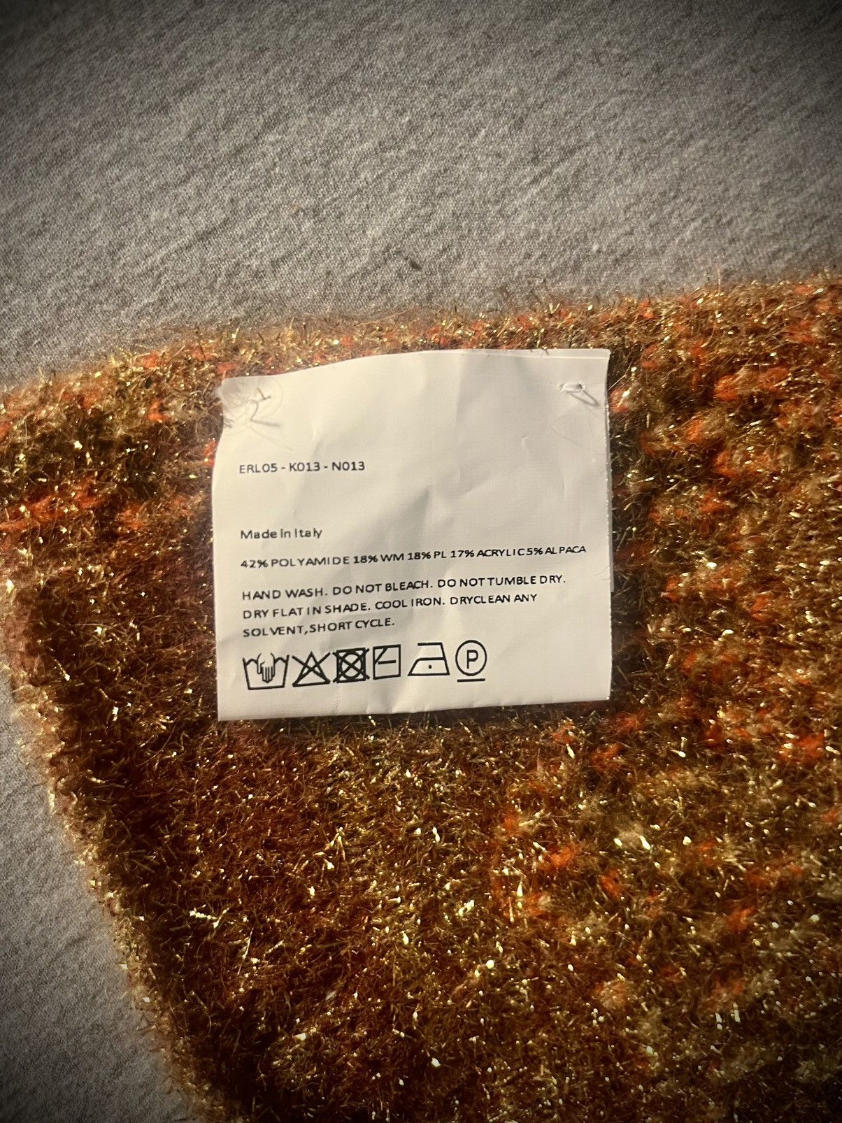 ERL ERL Floral Intarsia Knitted Scarf Size ONE SIZE - 5 Thumbnail