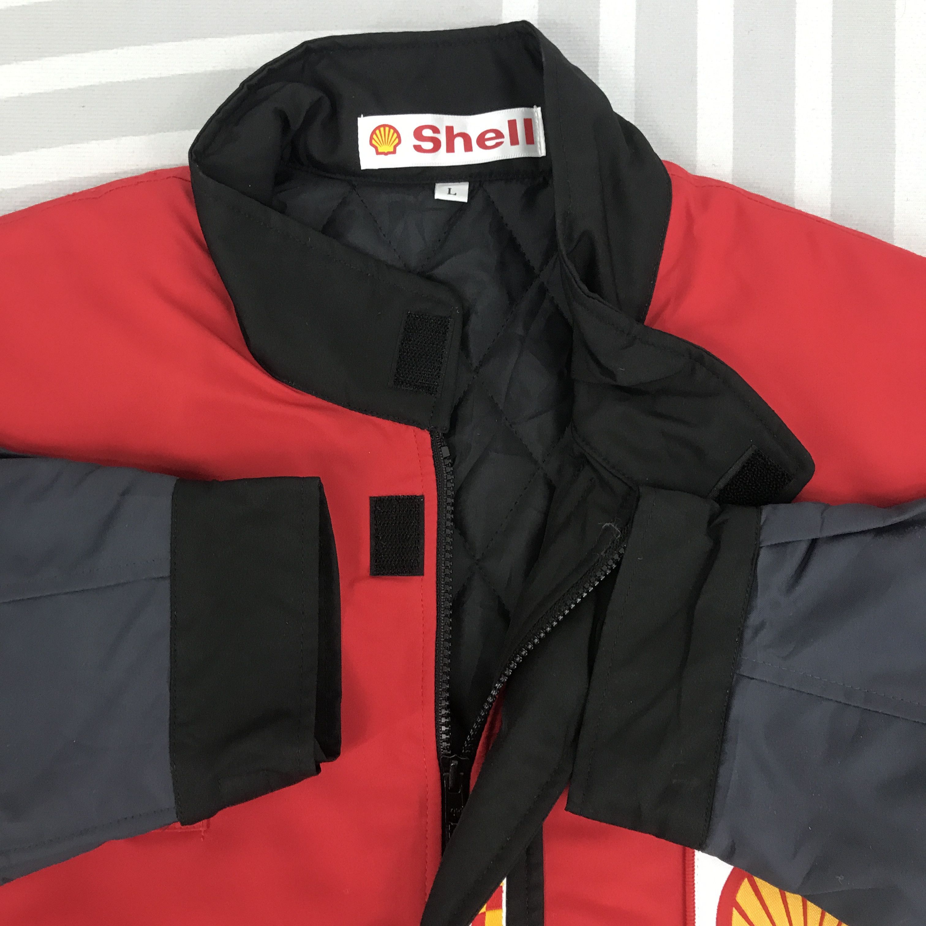 Japanese Brand × Vintage Vintage Shell Oil Brand racing zipper jacket Size US M / EU 48-50 / 2 - 3 Thumbnail