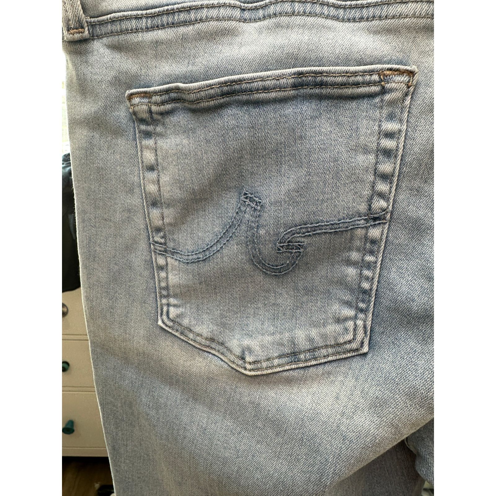AG Adriano Goldschmied AG Faye Jeans Light Wash Women US 32 Cigarette Size 32" / US 10 / IT 46 - 6 Thumbnail