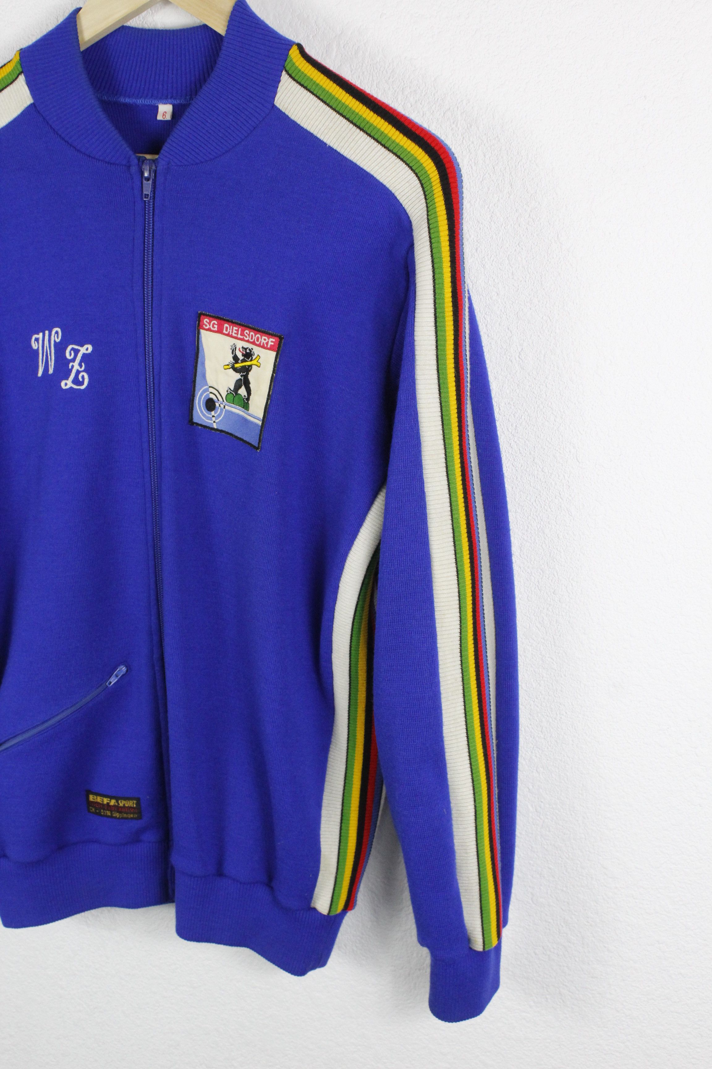 Chelsea Soccer × Vintage Vintage Sg Dielsdorf Befa Sport Wool Varsity Bomber Jacket Size US S / EU 44-46 / 1 - 4 Thumbnail