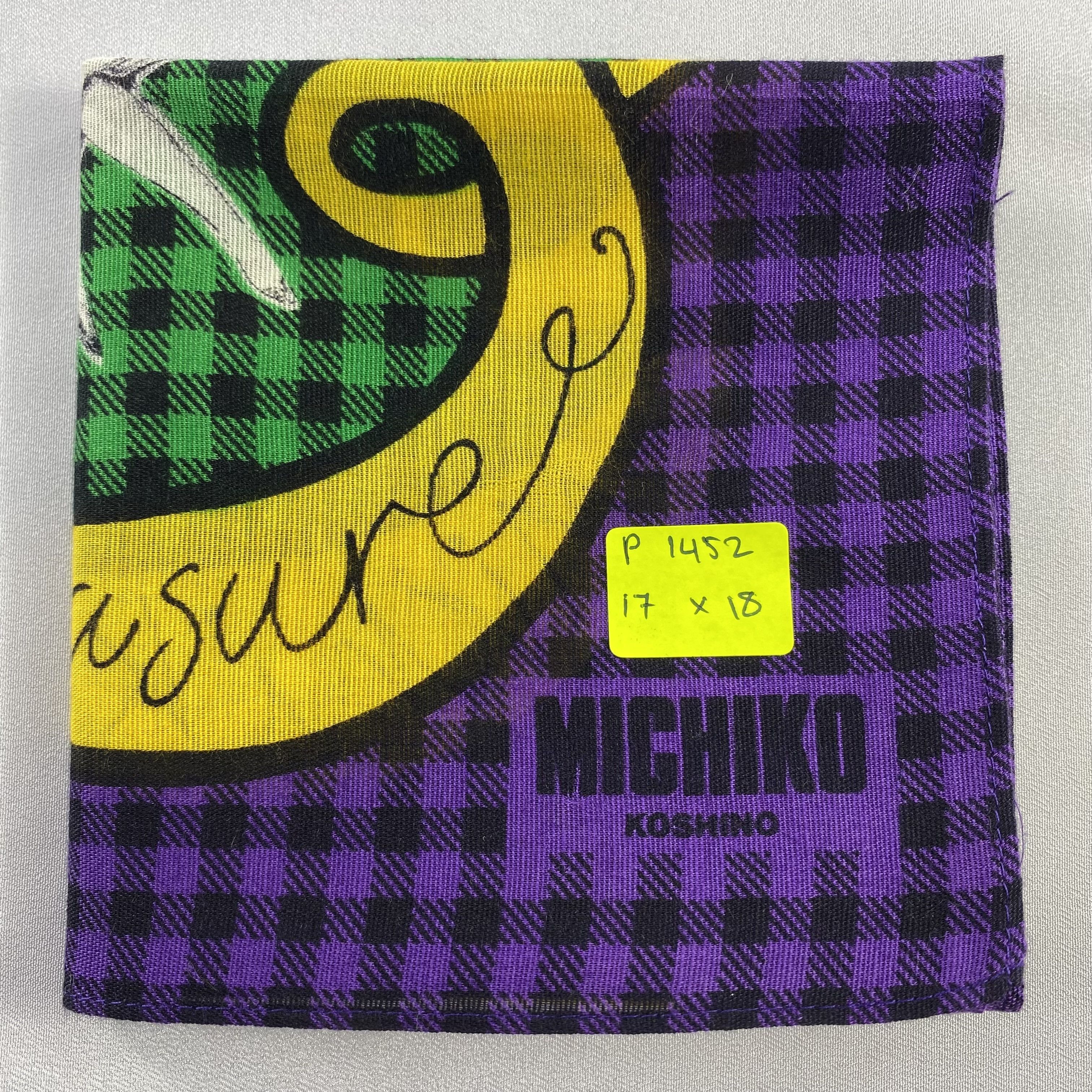 Michiko Koshino London × Vintage Michiko Koshino London Handkerchief / Neckerchief-P1452 Size ONE SIZE - 5 Thumbnail