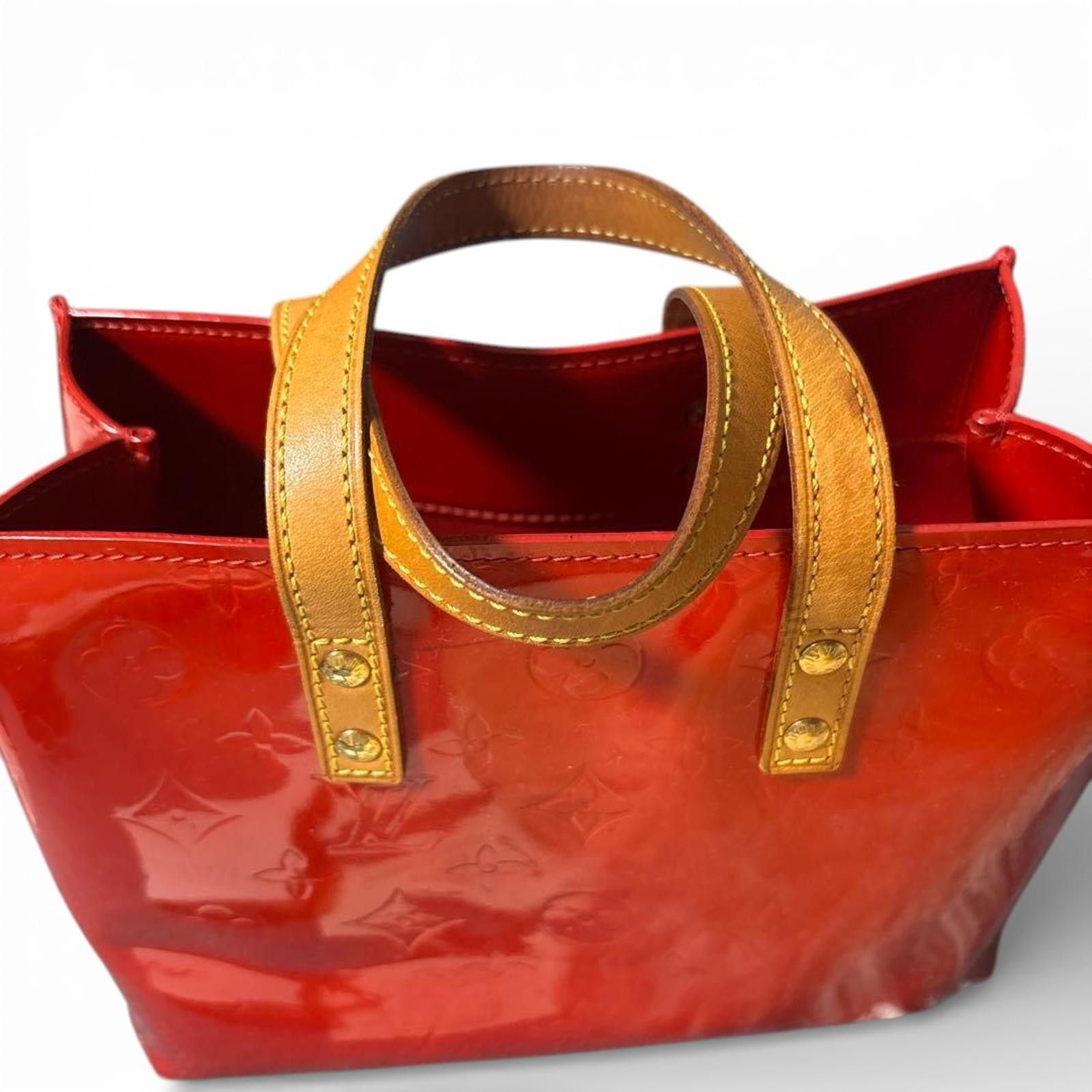 Louis Vuitton - Vernis Leather Handbag Red