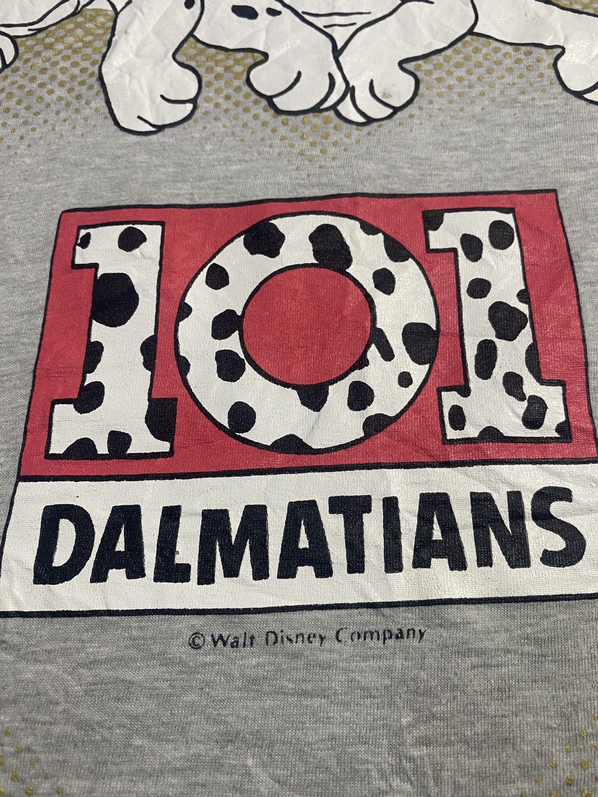 Disney × Japanese Brand × Vintage Vintage 101 Dalmatians Mirror Print Single Stich T Shirt Size US M / EU 48-50 / 2 - 4 Thumbnail