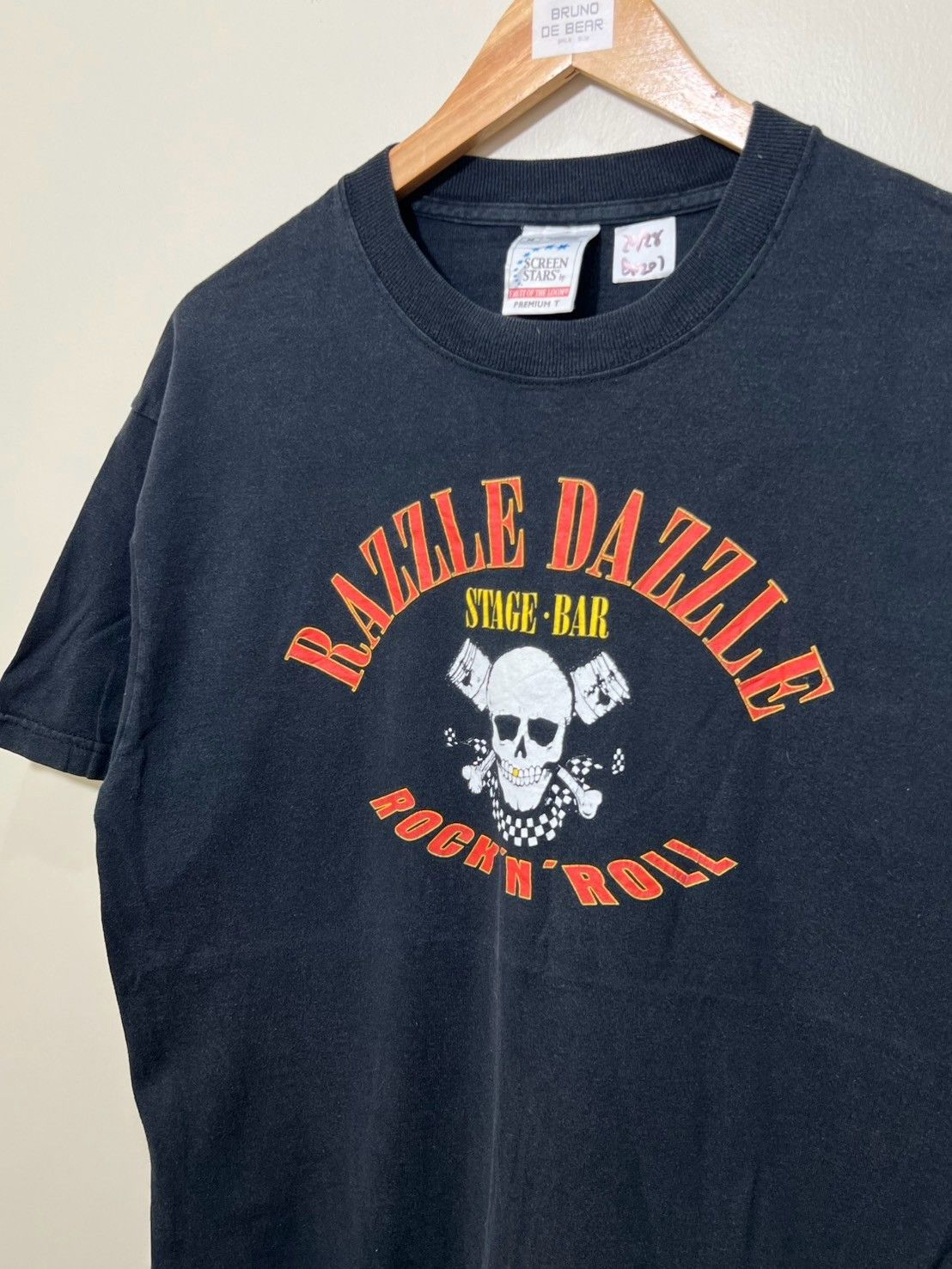 Vintage Vintage 90's RAZZLE DAZZLE Rock N Roll shirt bnz01 Size US M / EU 48-50 / 2 - 1 Thumbnail