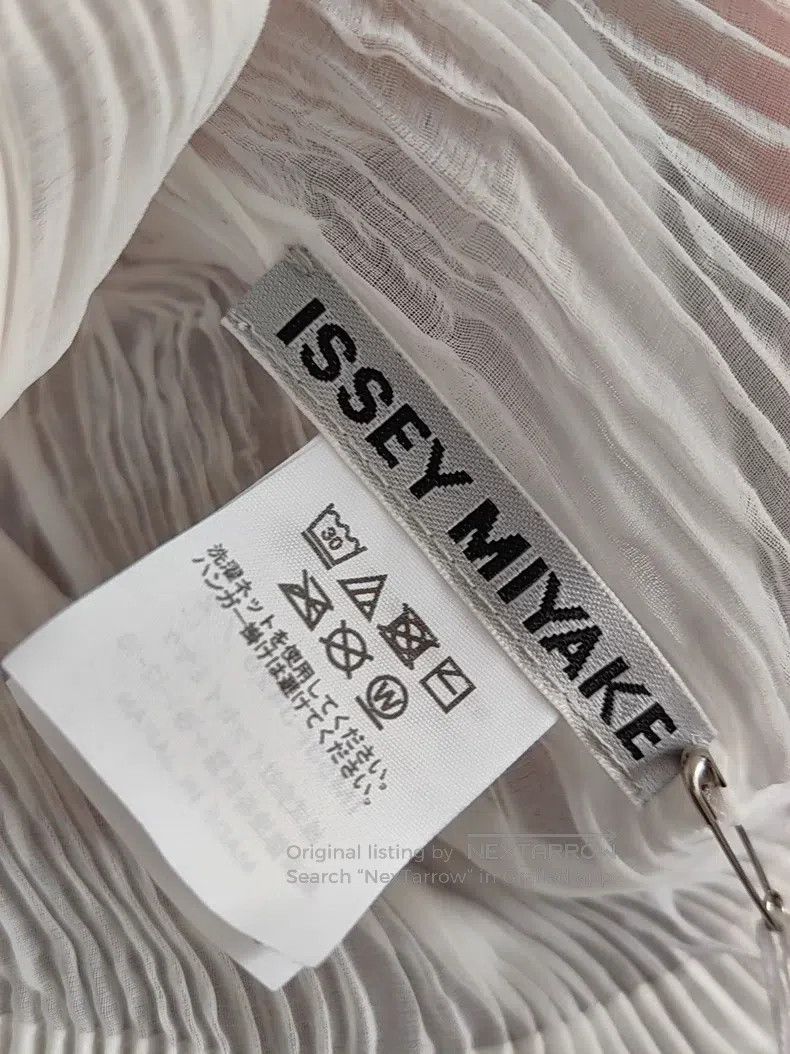 Issey Miyake Issey Miyake White Willow Pattern Cardigan Size S / US 4 / IT 40 - 3 Thumbnail