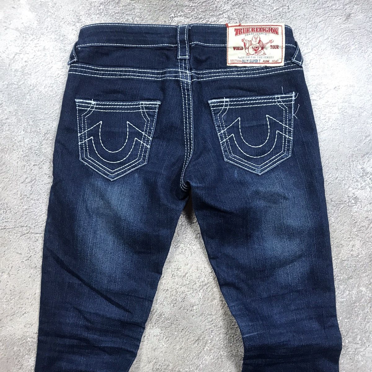 Vintage Vintage 90s True Religion Distressed Flared Jeans Y2K 26 Size 26" / US 2 / IT 38 - 5 Thumbnail