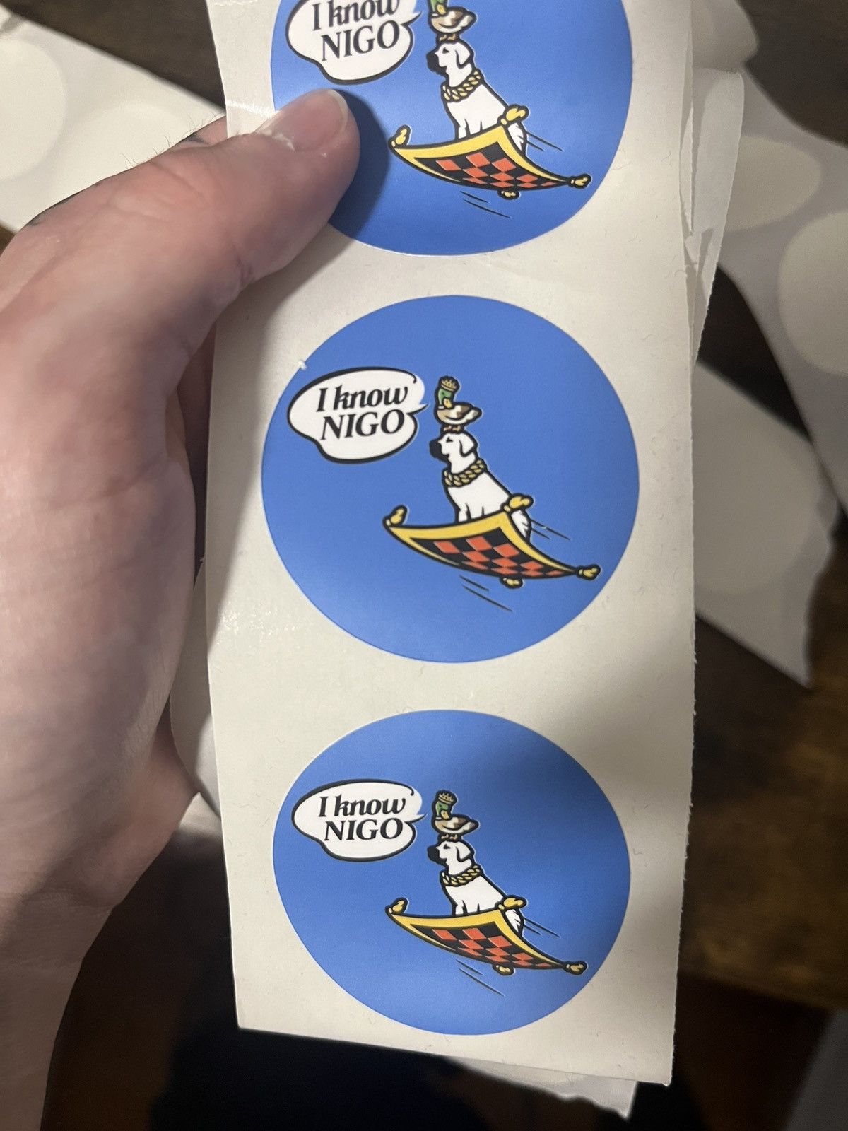 Nigo I know nigo sticker pick your color Size ONE SIZE - 5 Thumbnail