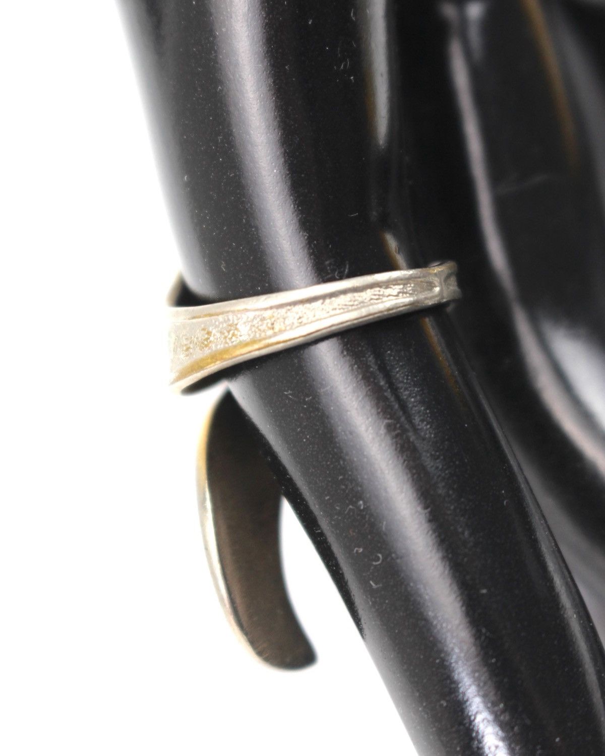Hysteric Glamour 2000S JAPANESE MADE ARCHITECTURAL TEXTURED BYPASS RING Size ONE SIZE - 4 Thumbnail